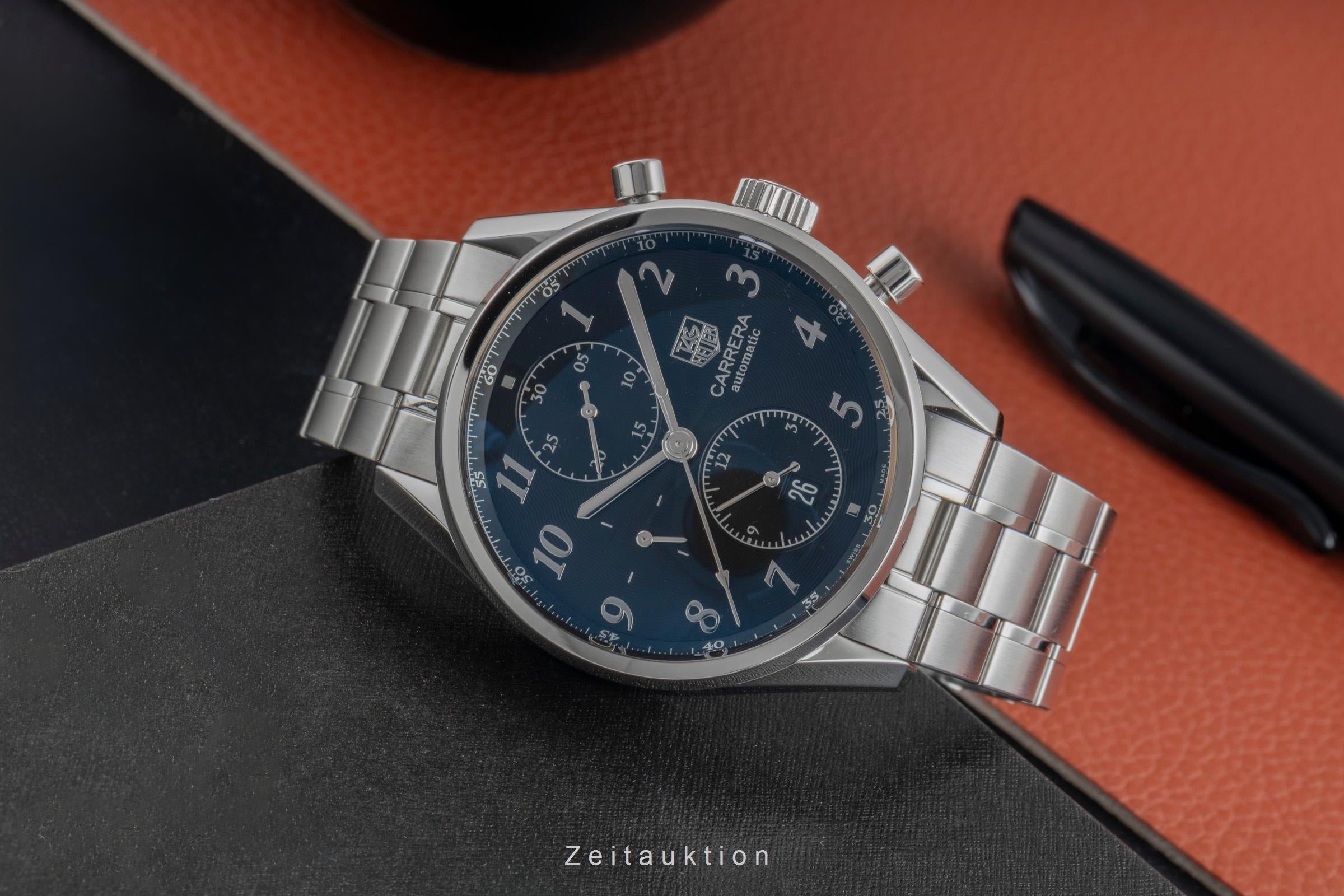 Tag Heuer Carrera chronograph steel automatic Kal. Calibre16 Ref