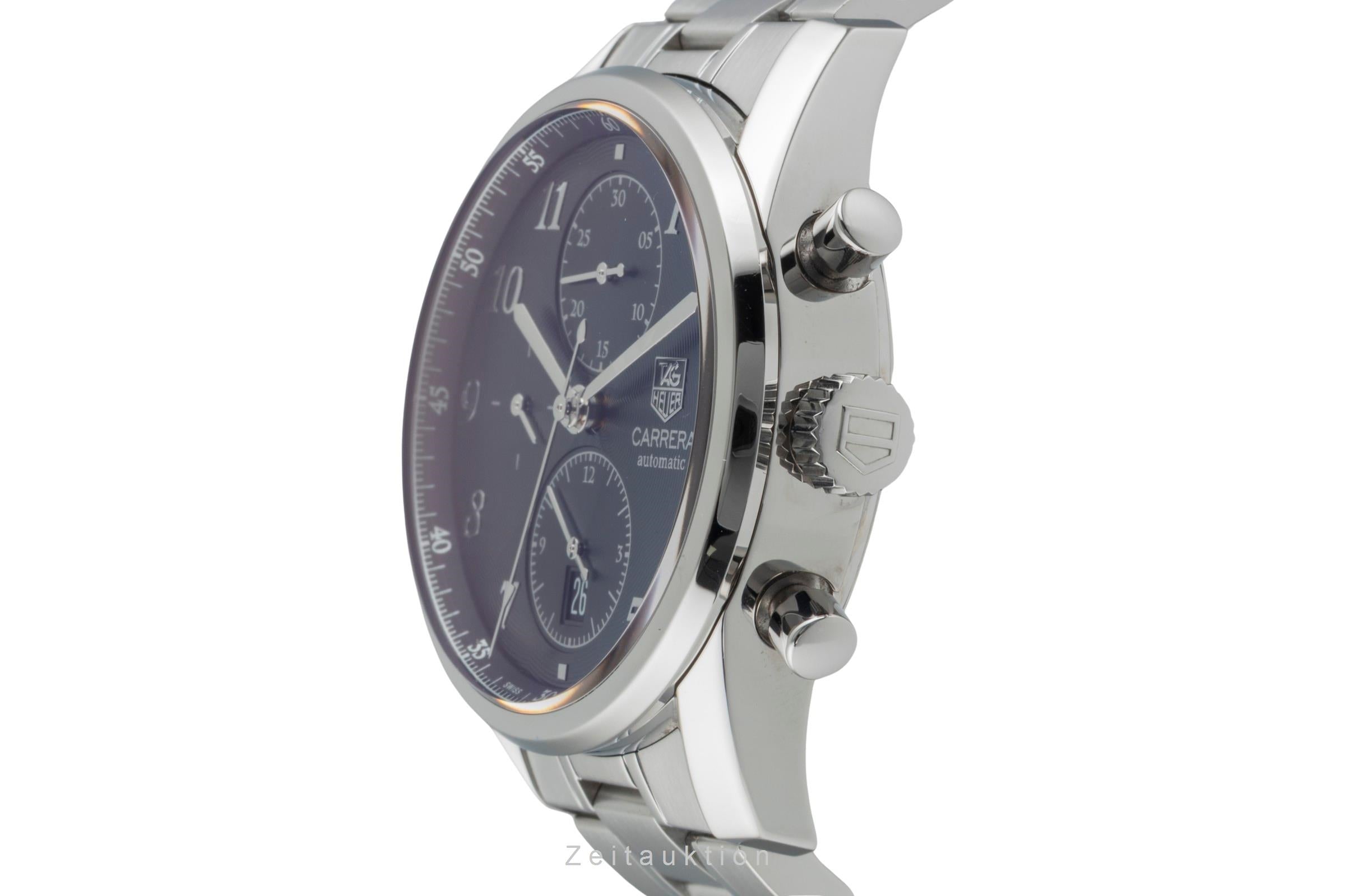 Tag Heuer Carrera Chronograph Stahl Automatik Herrenuhr Ref. CAS2110.BA0730 B&P [2505151]