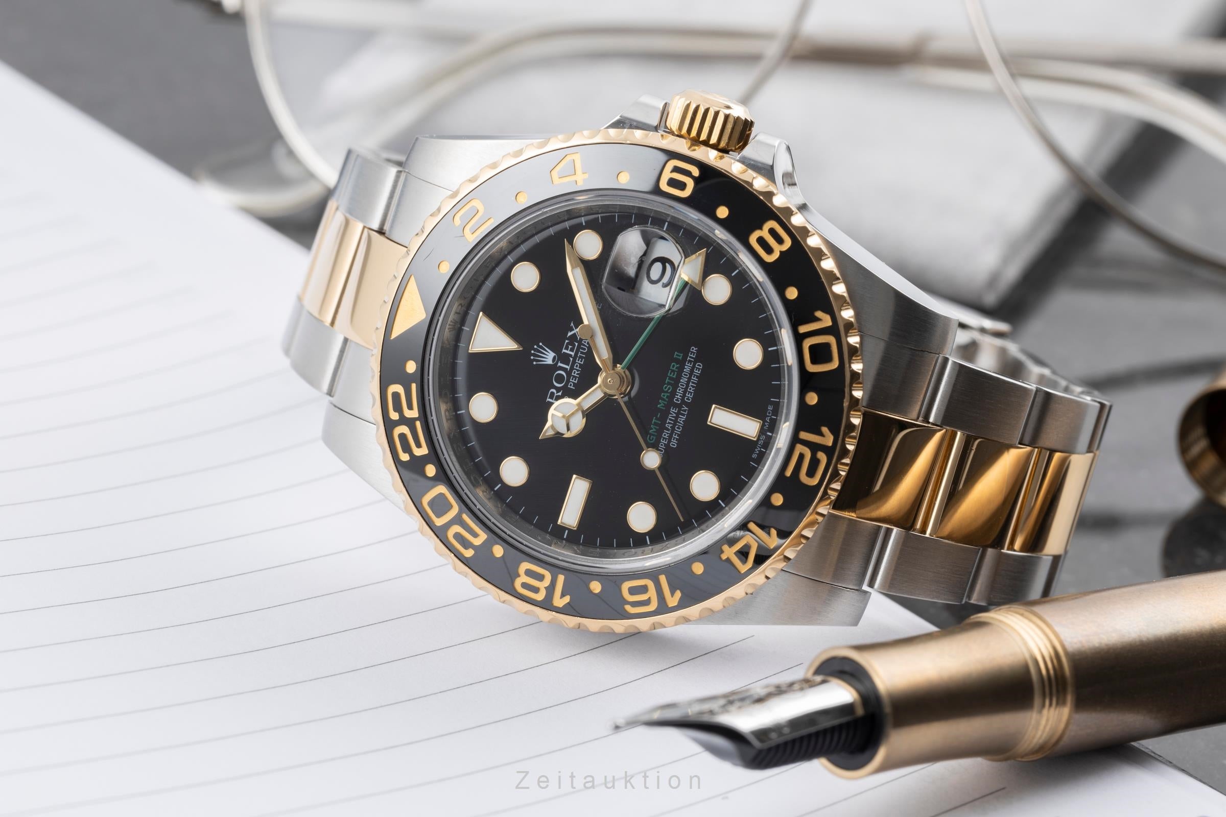 Rolex GMT-Master II steel gold automatic 3186 116713