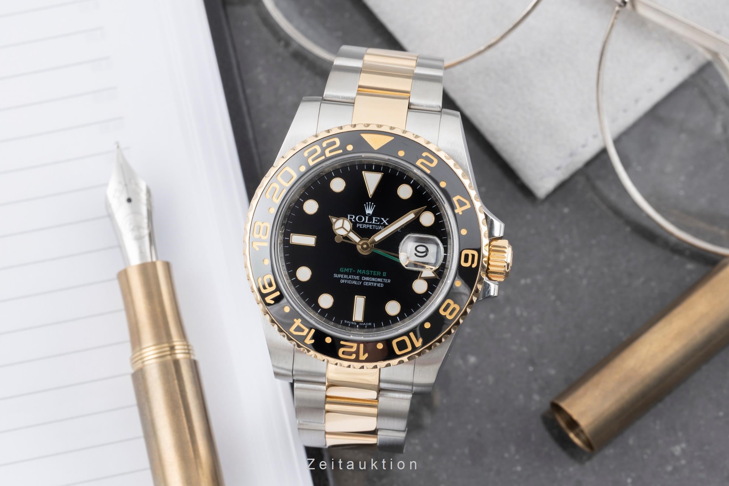 Rolex GMT-Master II steel gold automatic 3186 116713