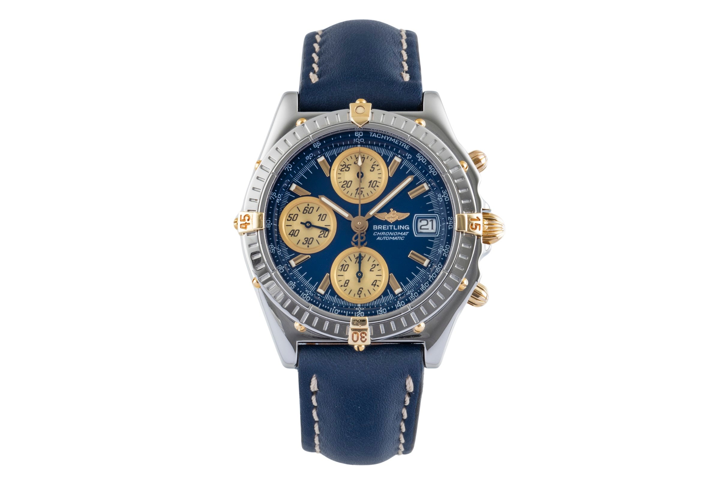 Breitling Chronomat chronograph steel / gold automatic men's watch B13050.1  [2505155]