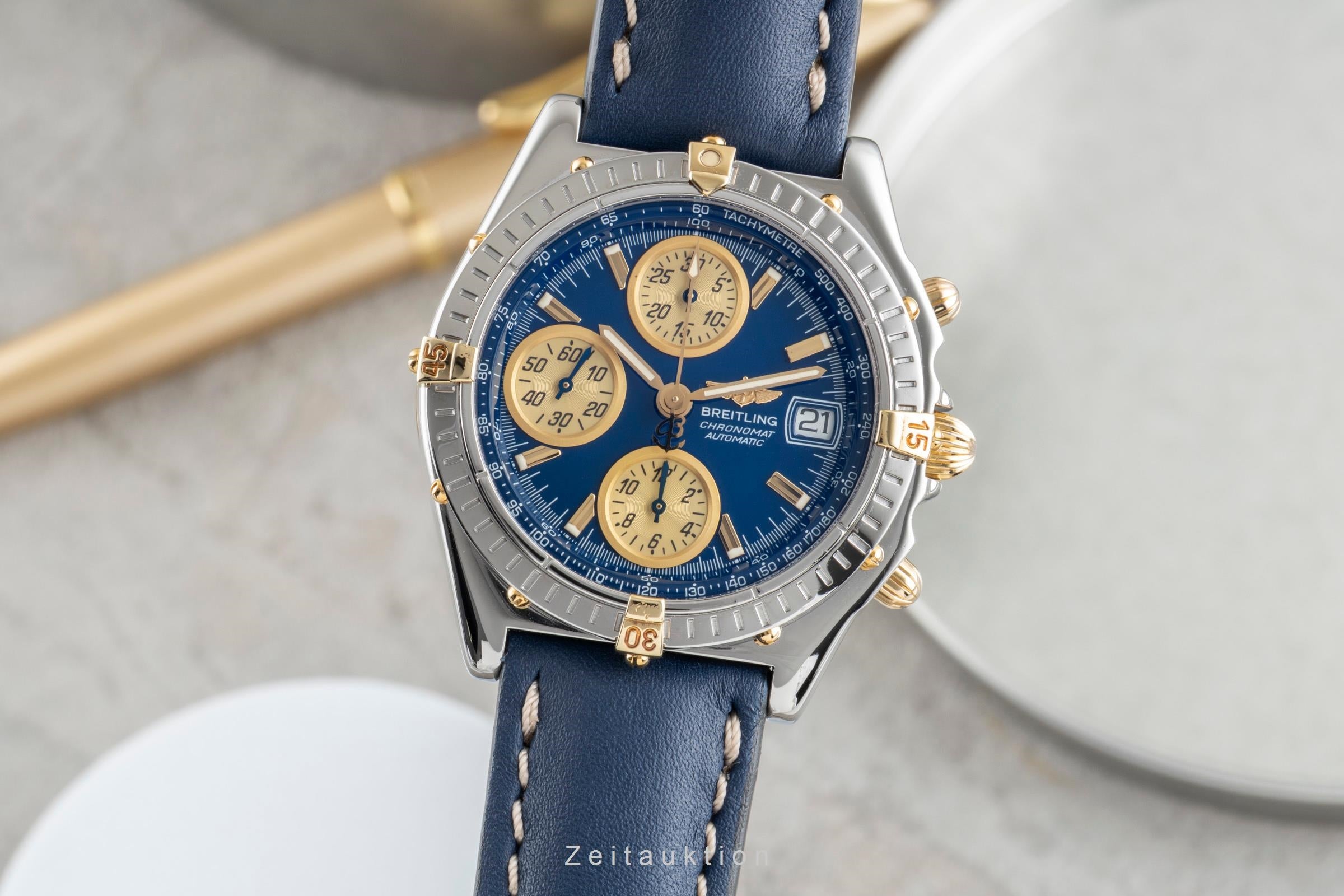 Breitling Chronomat chronograph steel / gold automatic men's watch B13050.1  [2505155]