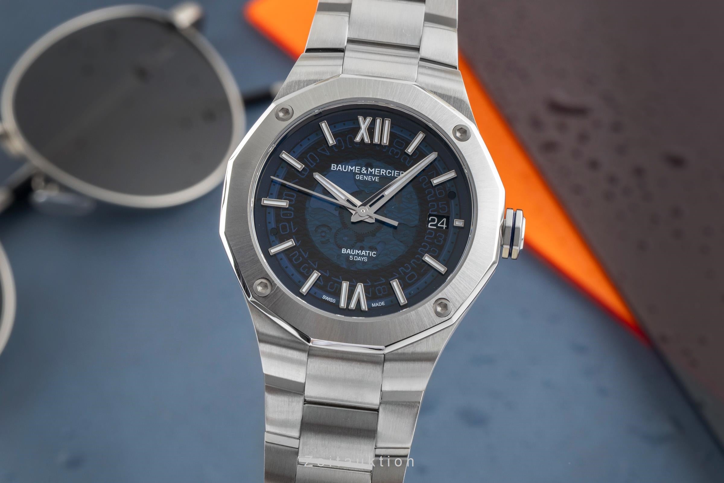 Baume & Mercier Riviera acciaio automatismo orologio da uomo M0A10616   65899  [2505158]