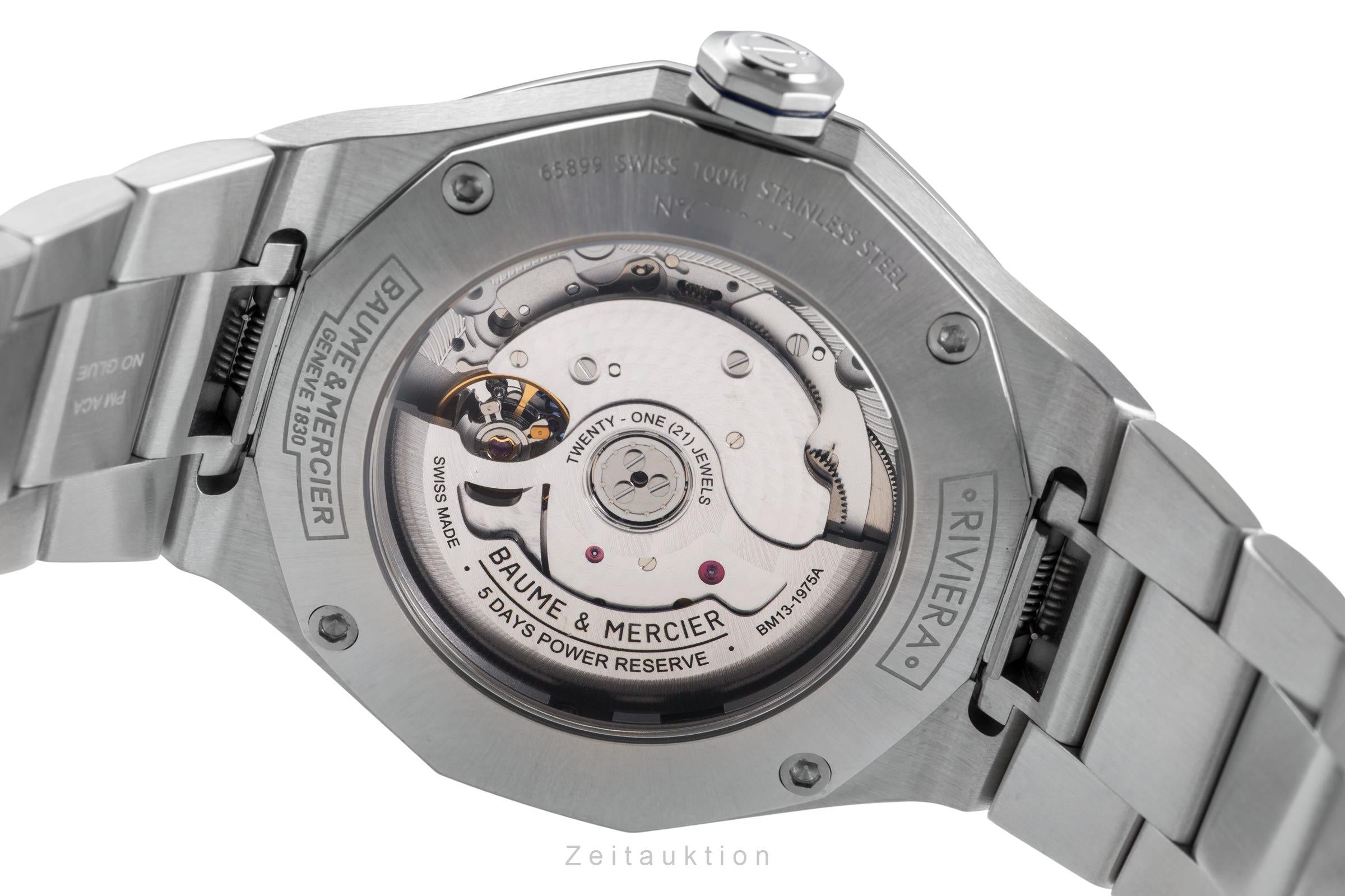 Baume & Mercier Riviera acciaio automatismo orologio da uomo M0A10616   65899  [2505158]