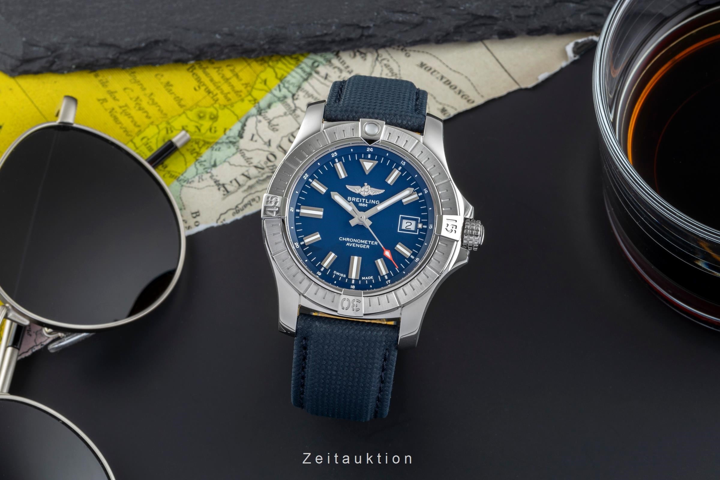 Breitling Avenger acier automatique montre pour hommes A17318 LP: 4800EUR  [2505160]