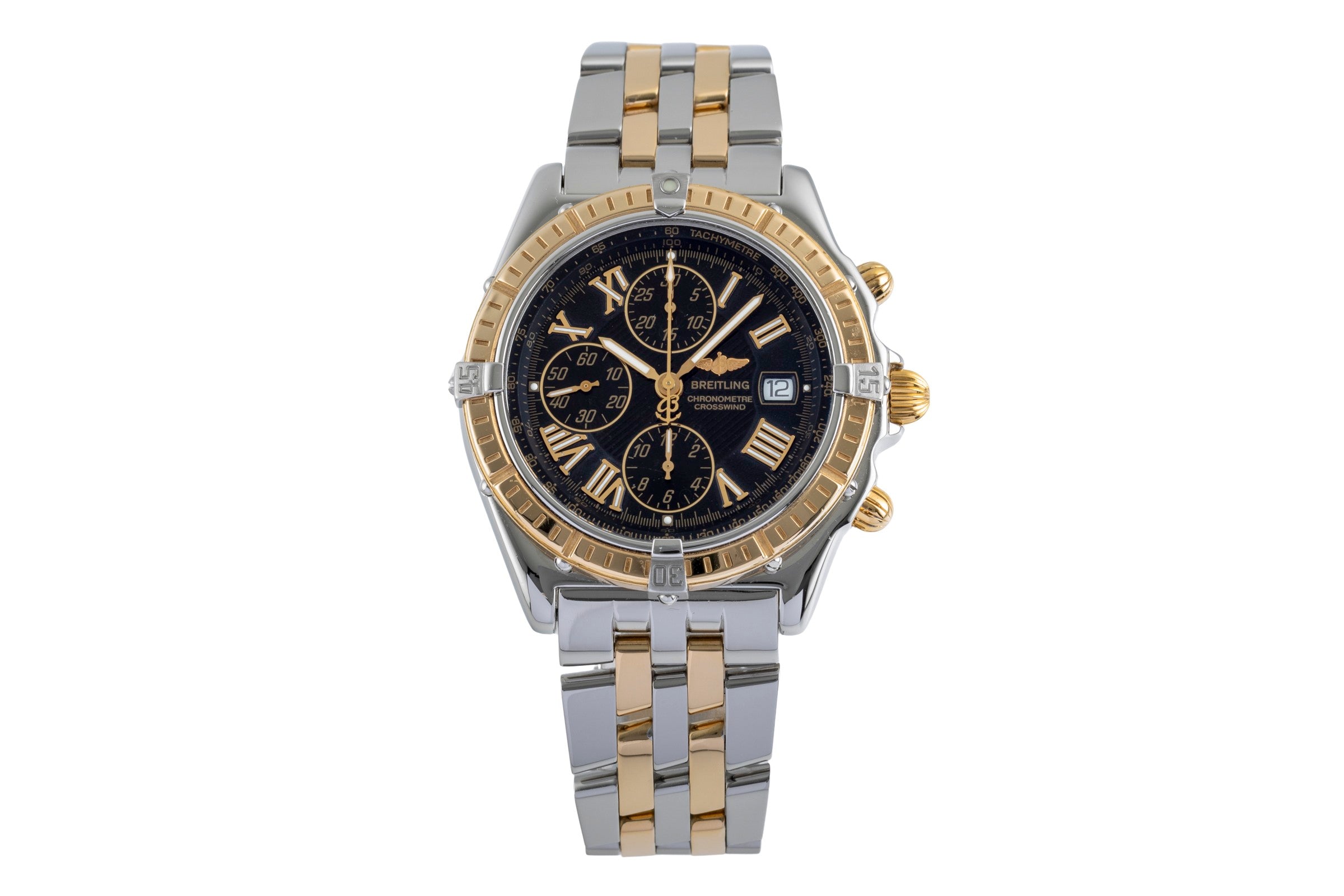 Breitling Crosswind chronograph steel / gold automatic men's watch B13355  [2505164]
