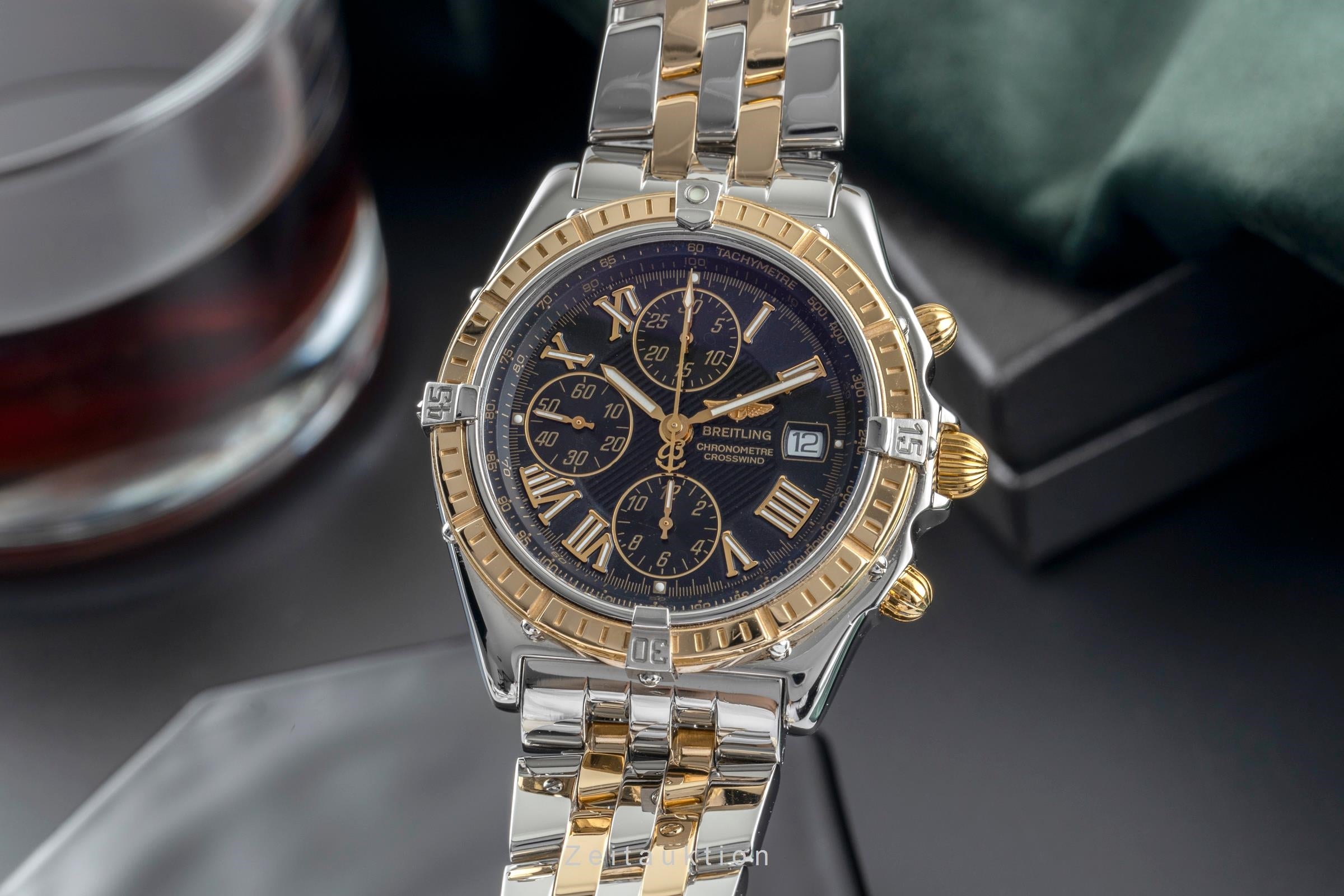 Breitling Crosswind chronograph steel / gold automatic men's watch B13355  [2505164]