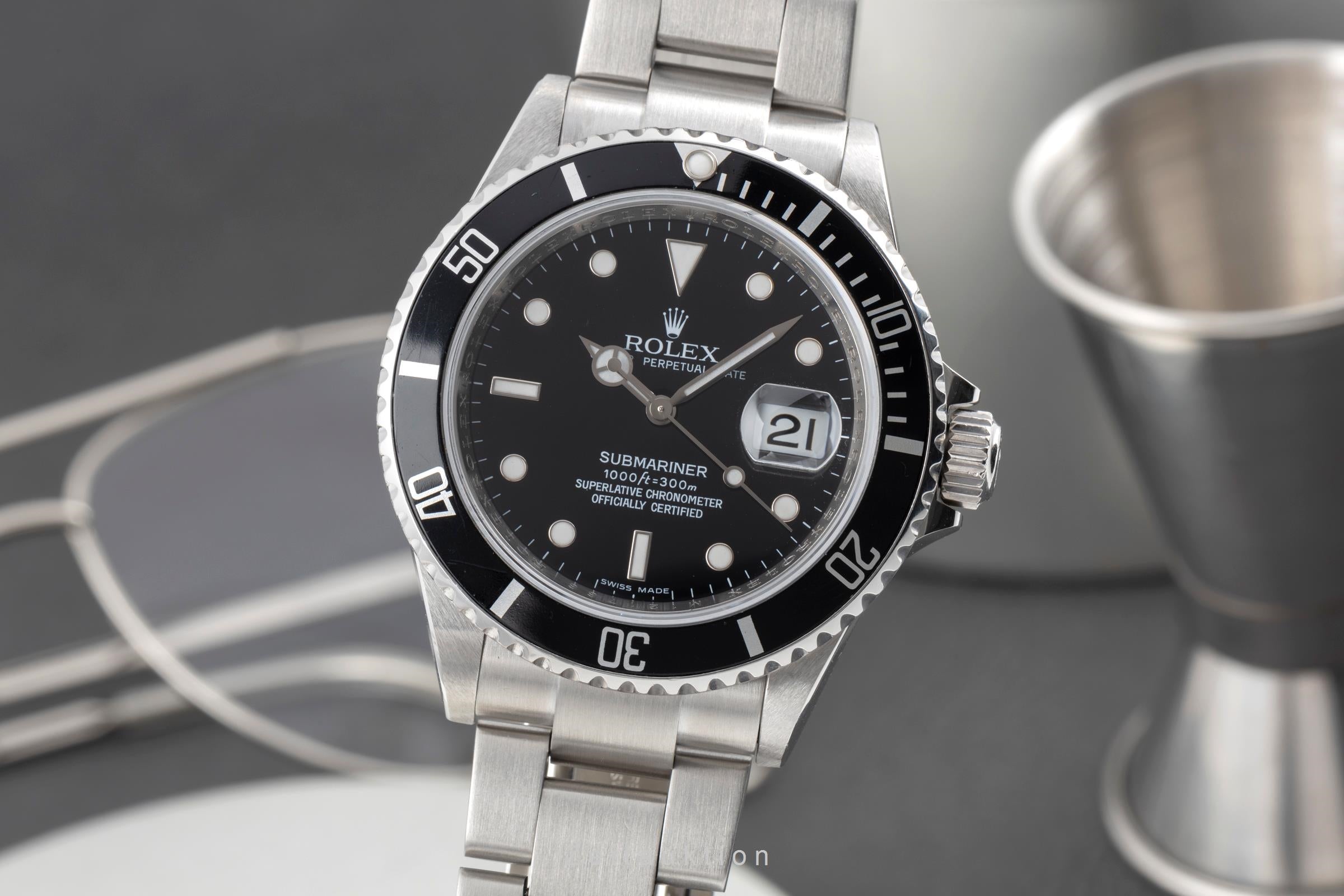 Rolex Submariner steel automatic men's watch 16610 T  [2505167]