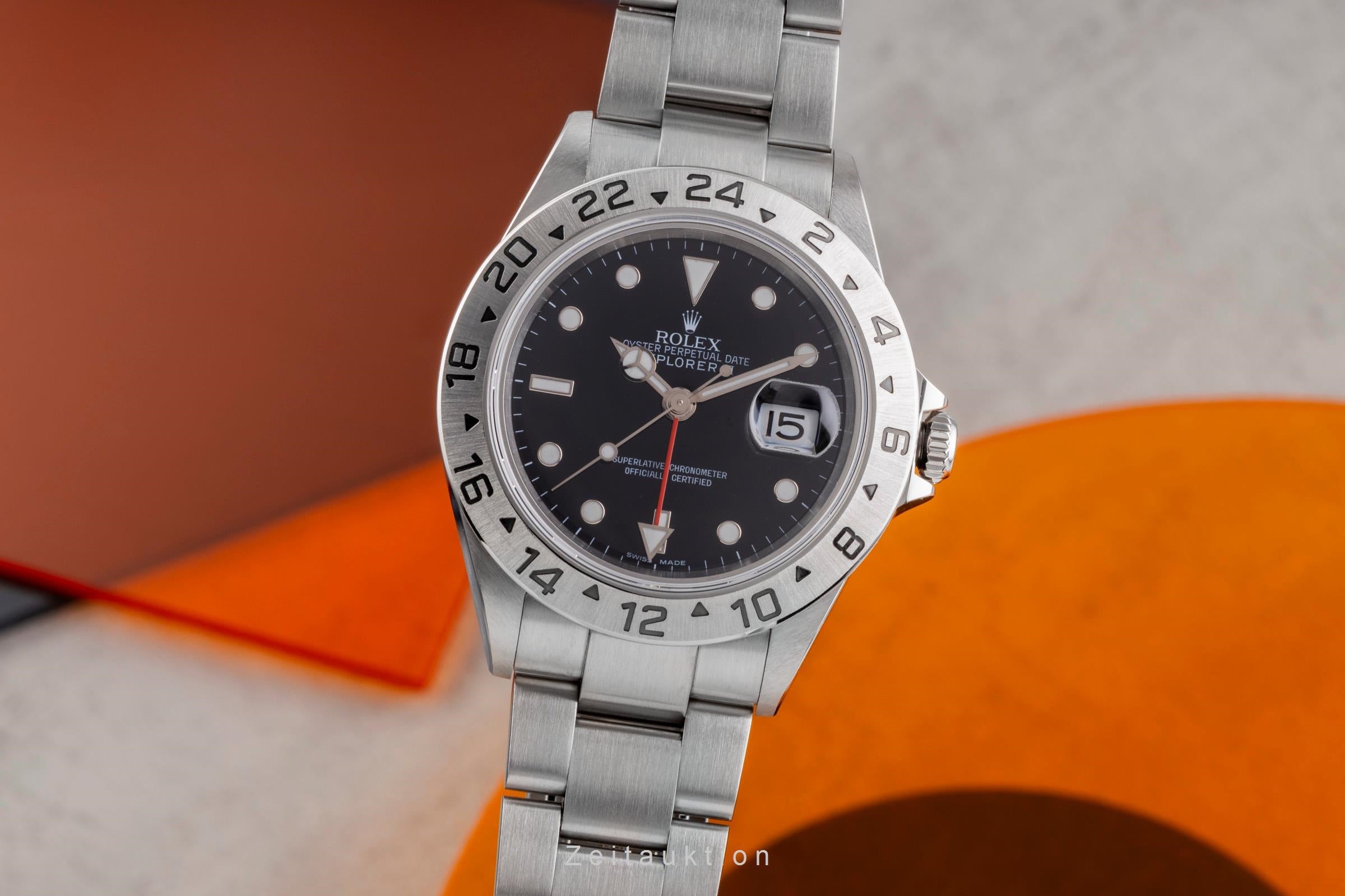 Rolex Explorer II steel automatic men's watch 16570 T  [2505168]