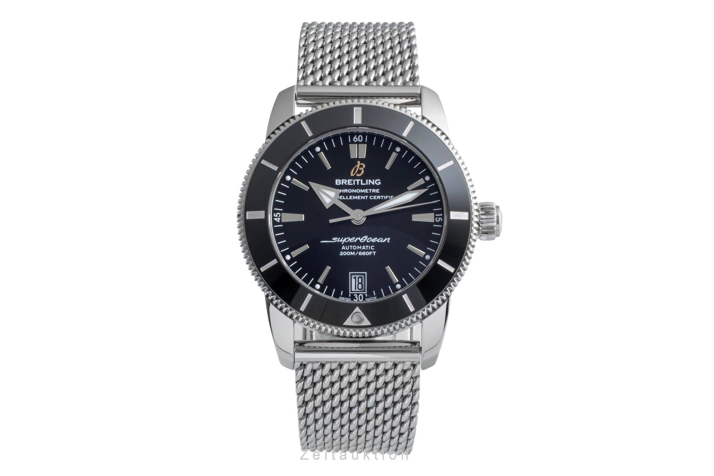 Breitling Superocean Stahl Automatik Herrenuhr Ref. AB2010 121B1A1 B&P 2018 [2505170]