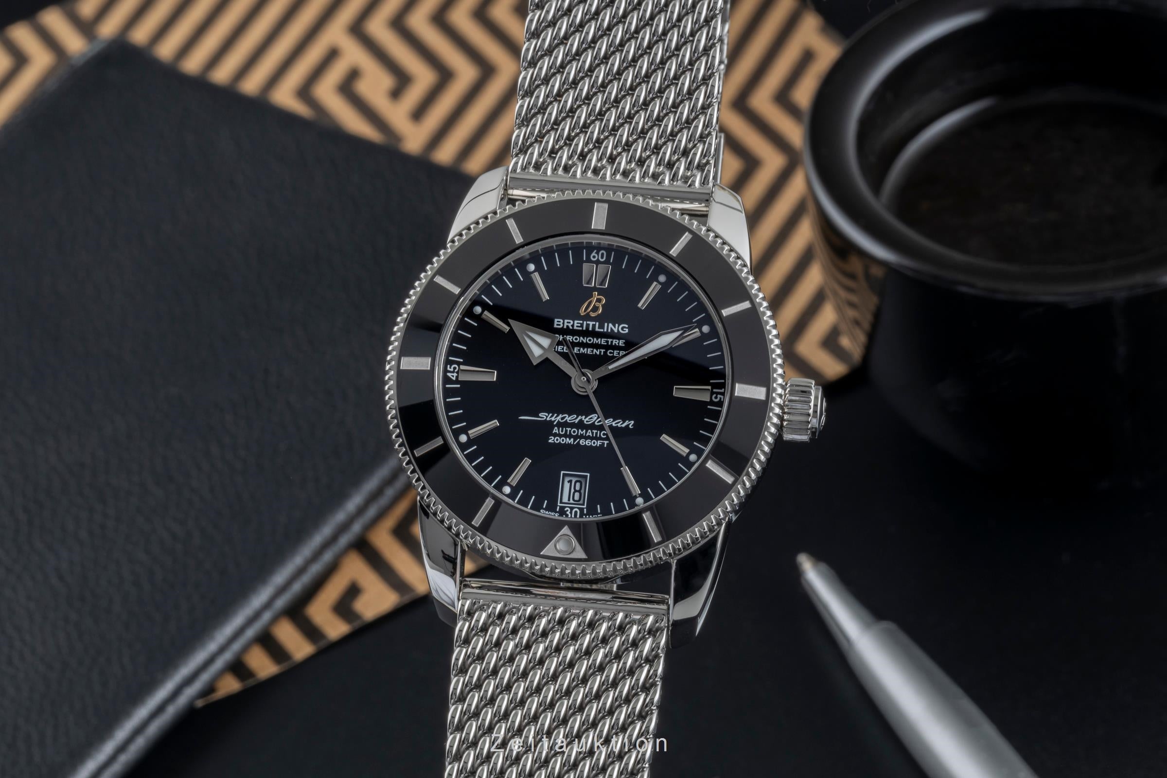 Breitling Superocean Stahl Automatik Herrenuhr Ref. AB2010 121B1A1 B&P 2018 [2505170]
