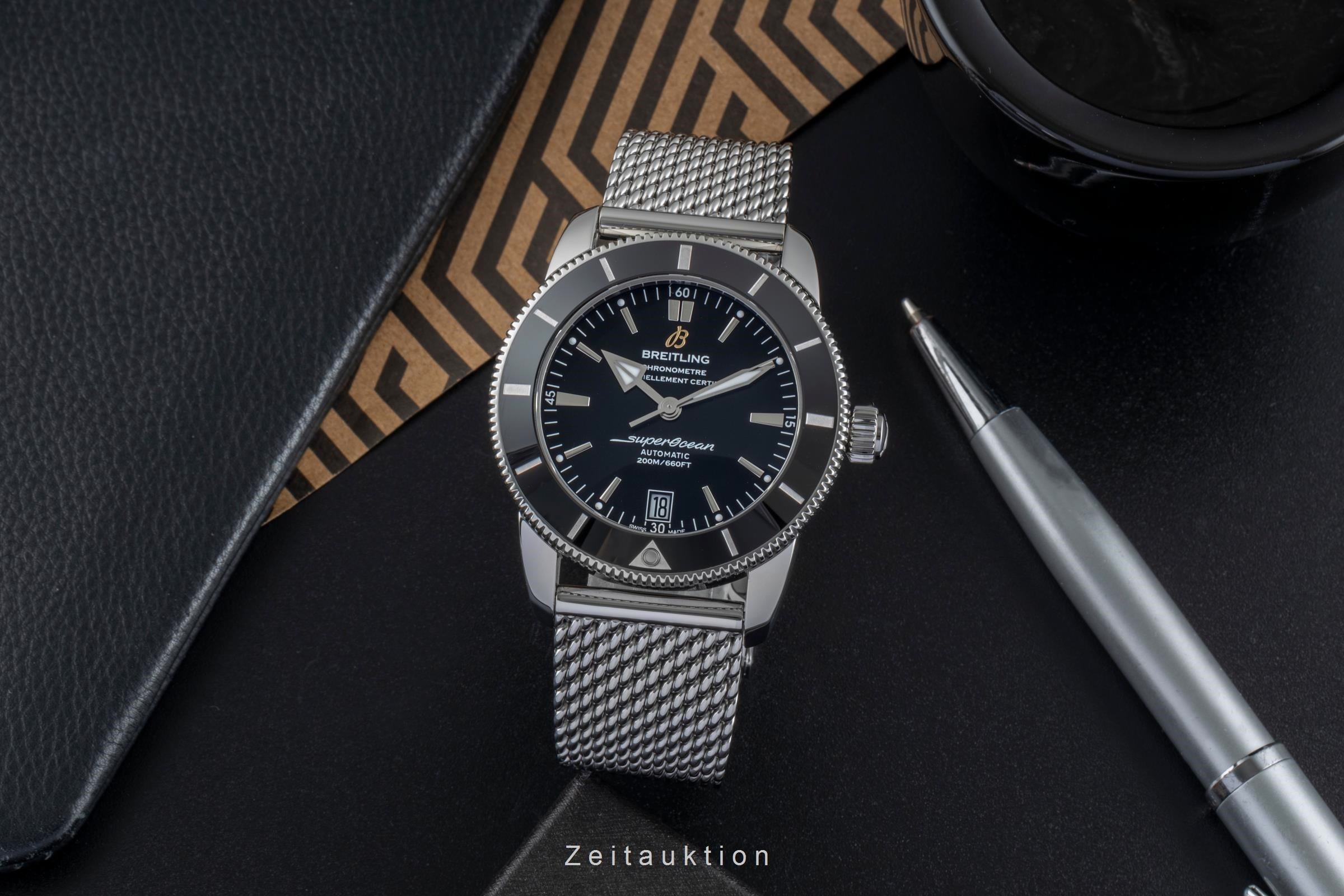 Breitling Superocean Stahl Automatik Herrenuhr Ref. AB2010 121B1A1 B&P 2018 [2505170]