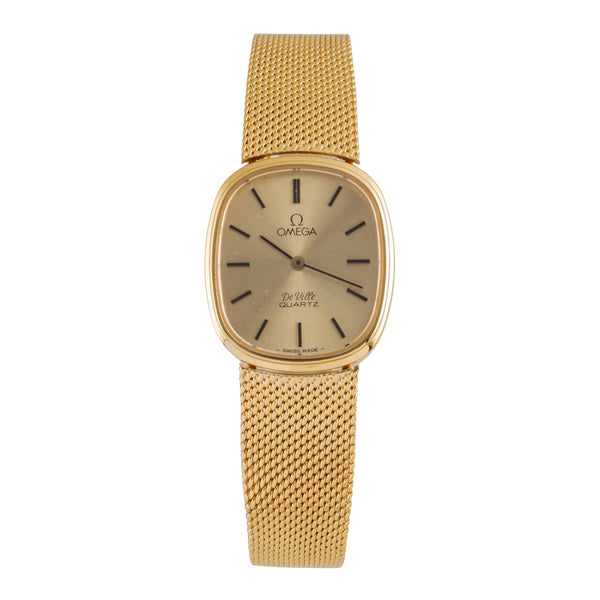 Omega De Ville acier / doré quartz montre pour femmes 591.058, 791.034  [2505171]