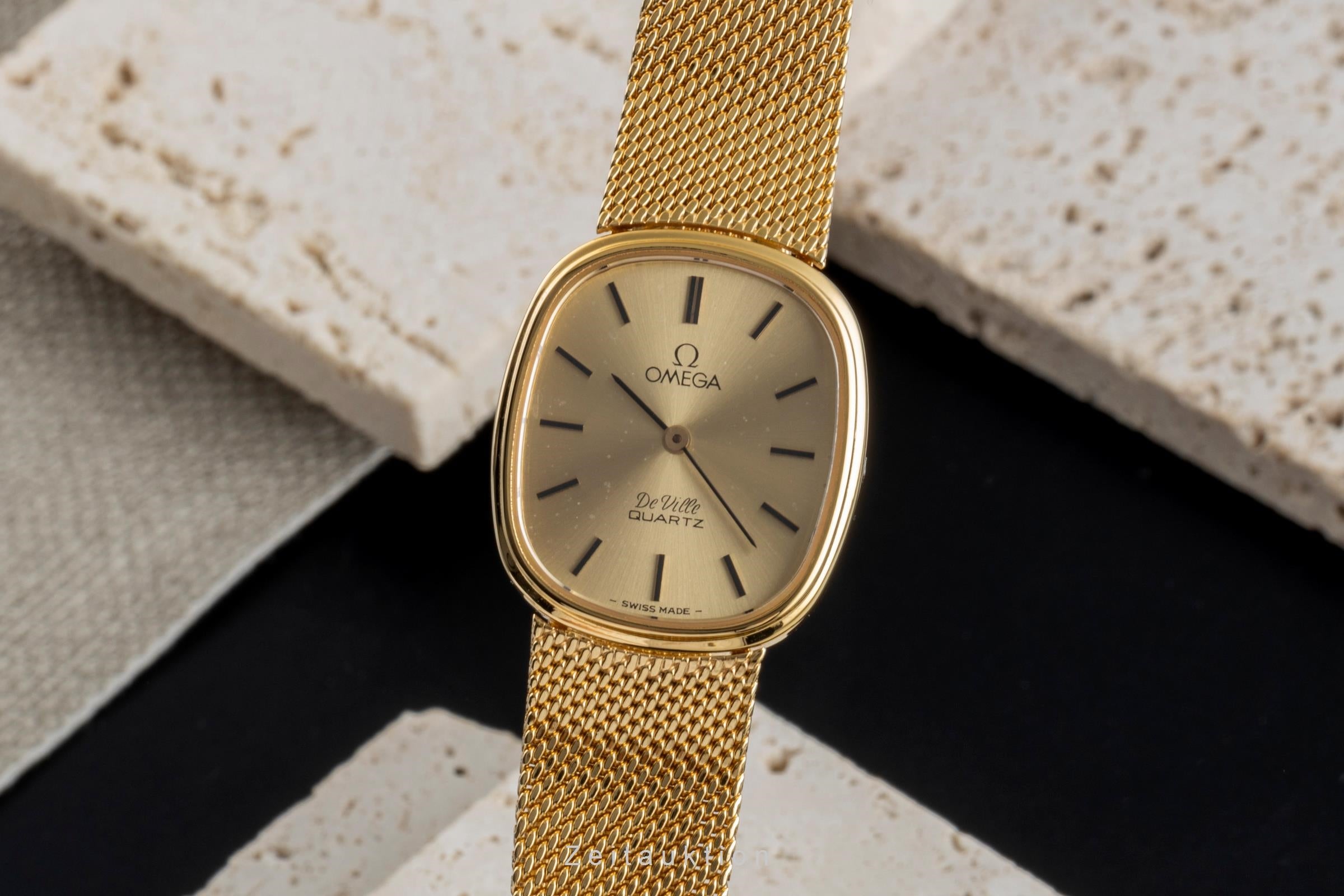 Omega De Ville acier / doré quartz montre pour femmes 591.058, 791.034  [2505171]