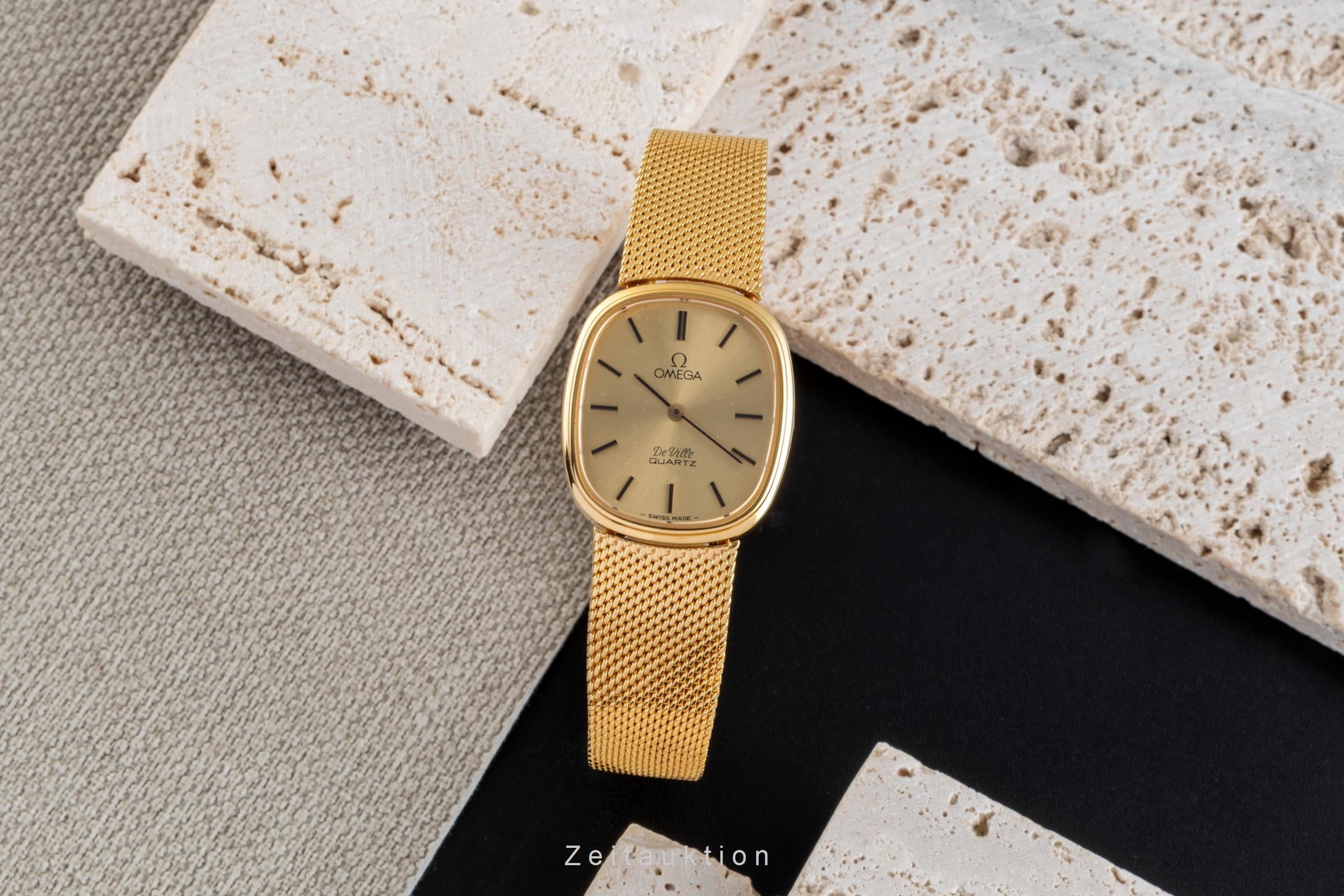 Omega De Ville acier / doré quartz montre pour femmes 591.058, 791.034  [2505171]