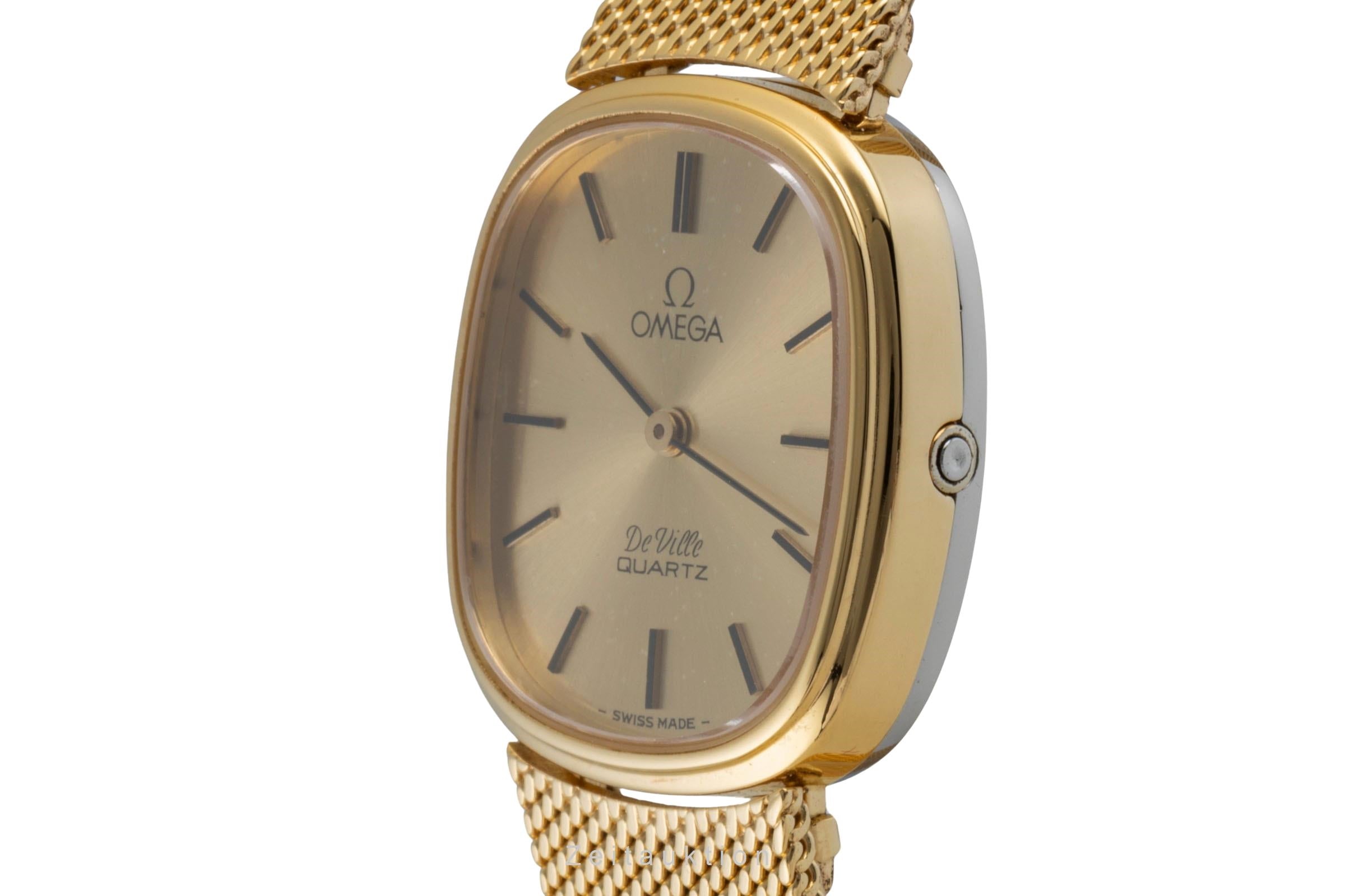 Omega De Ville acier / doré quartz montre pour femmes 591.058, 791.034  [2505171]