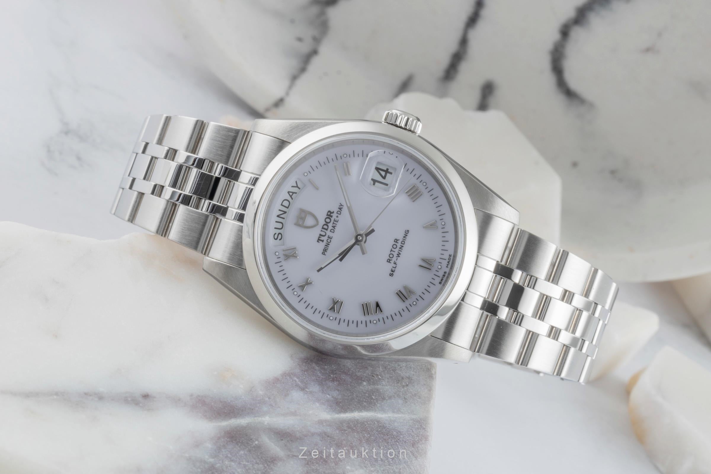 Tudor Date-Day steel automatic men's watch 76200  [2505172]