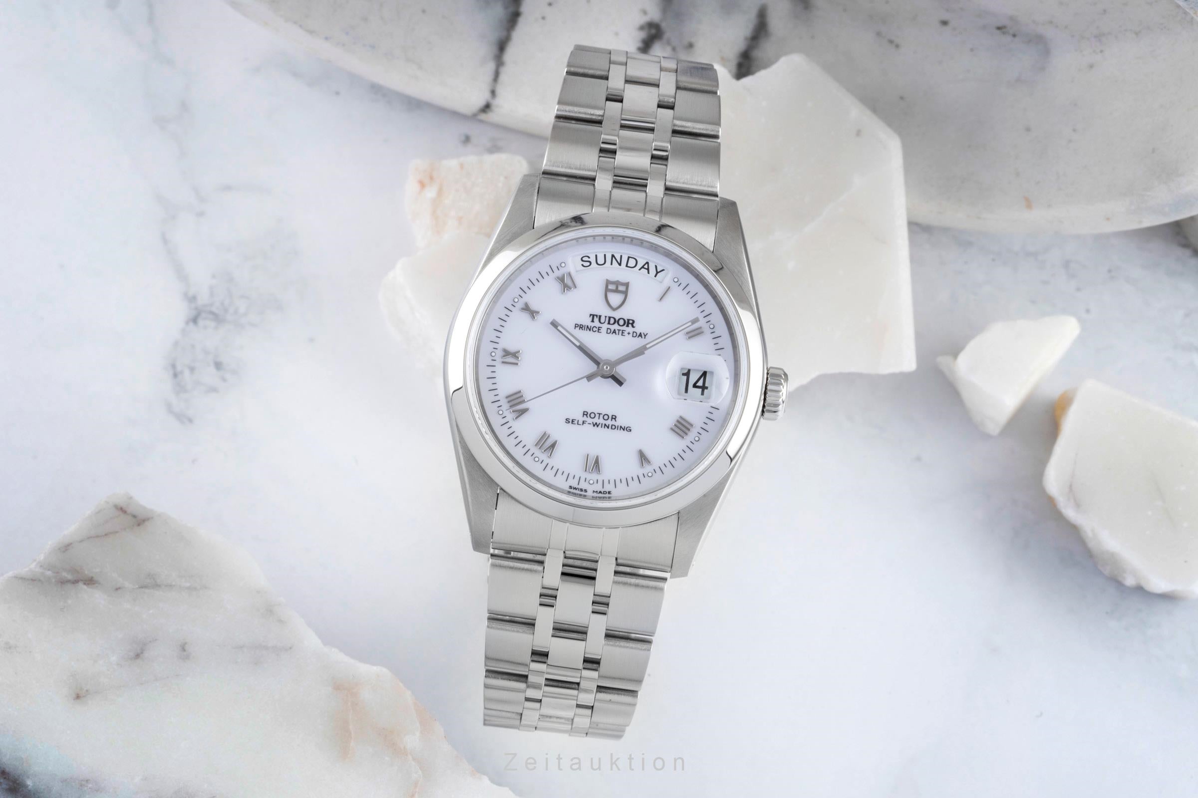 Tudor Date-Day steel automatic men's watch 76200  [2505172]