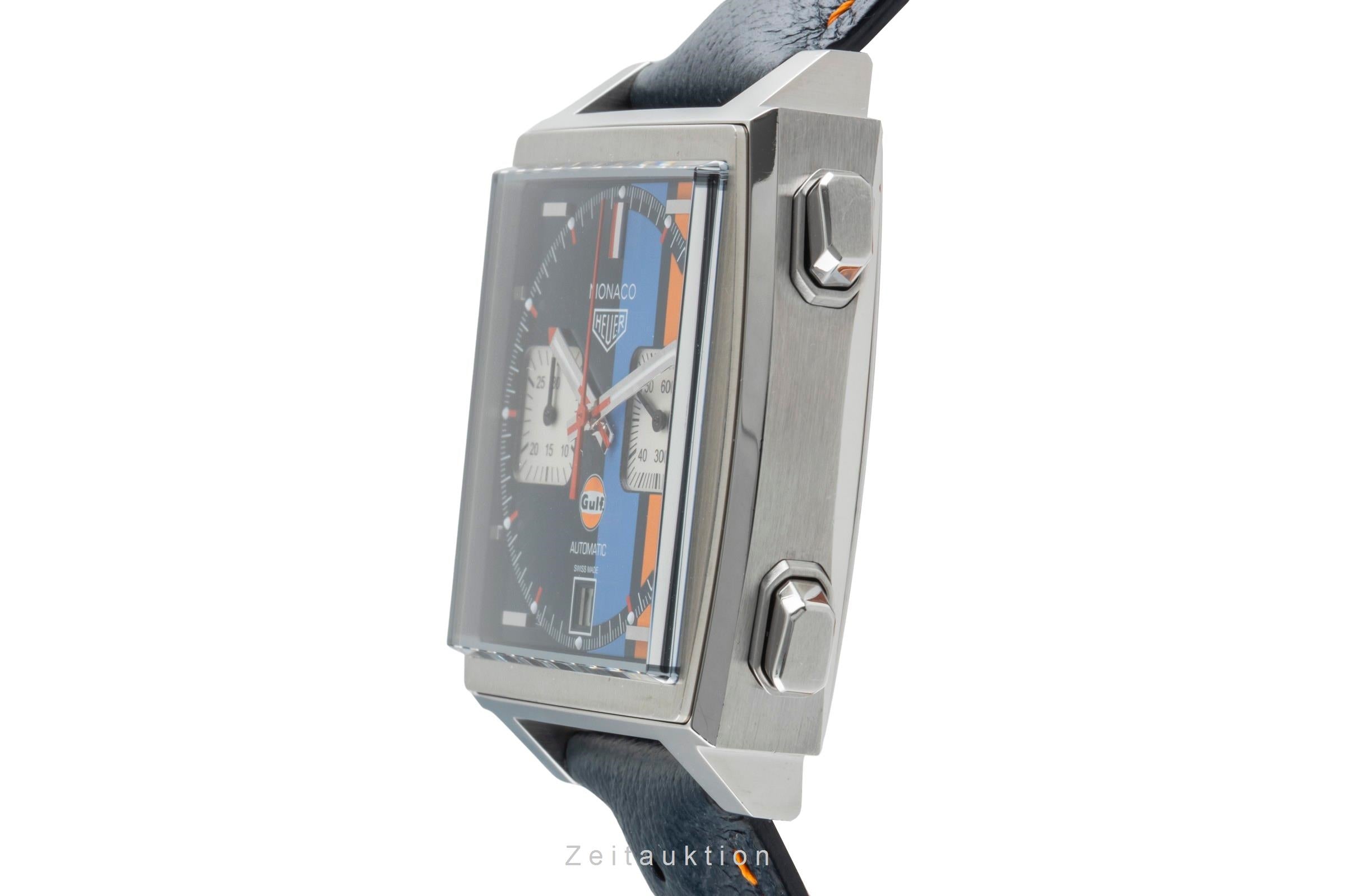 Tag Heuer Monaco chronograph steel automatic men's watch CAW211R LP: 7950EUR  [2505177]