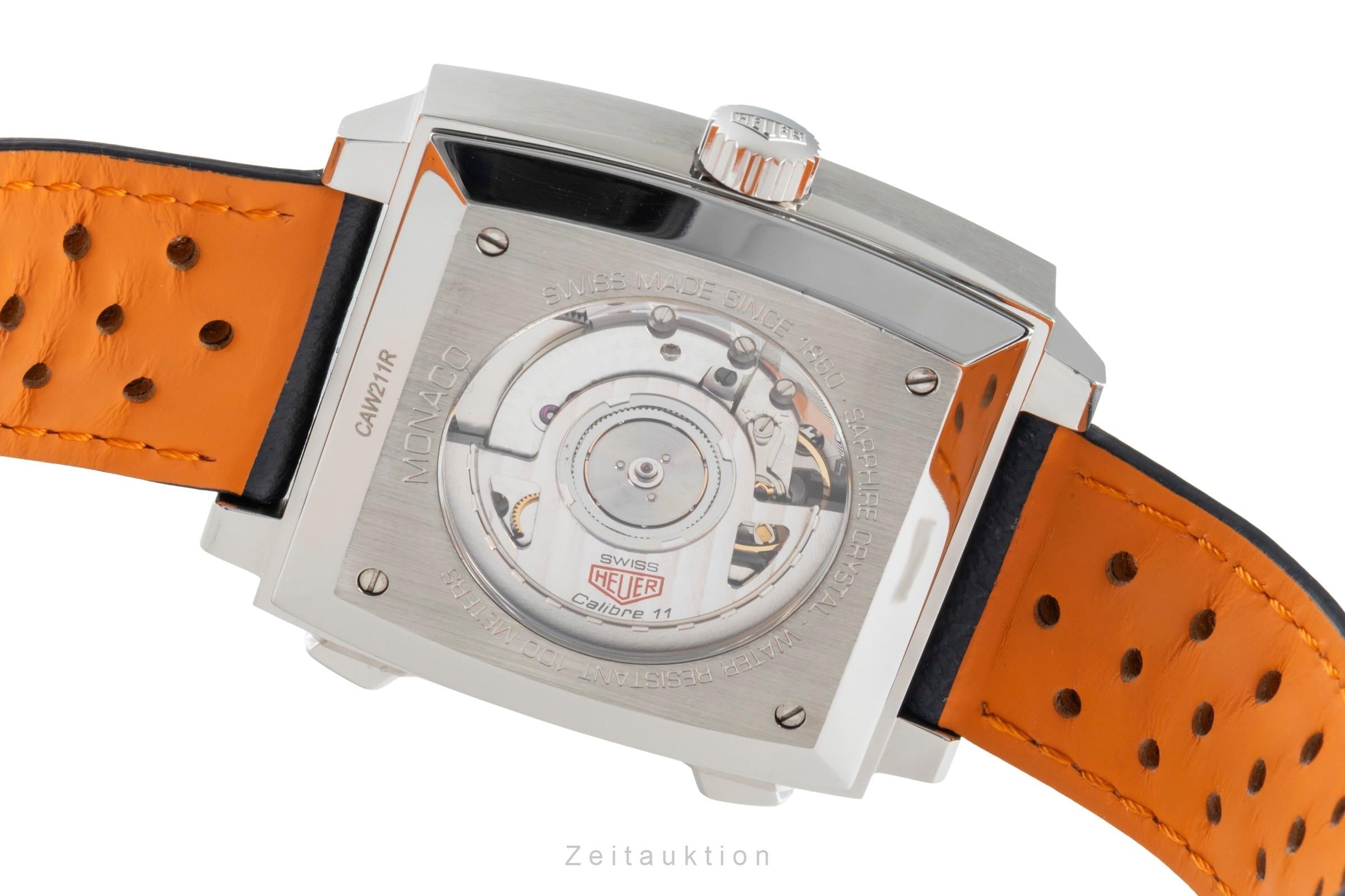 Tag Heuer Monaco chronograph steel automatic men's watch CAW211R LP: 7950EUR  [2505177]