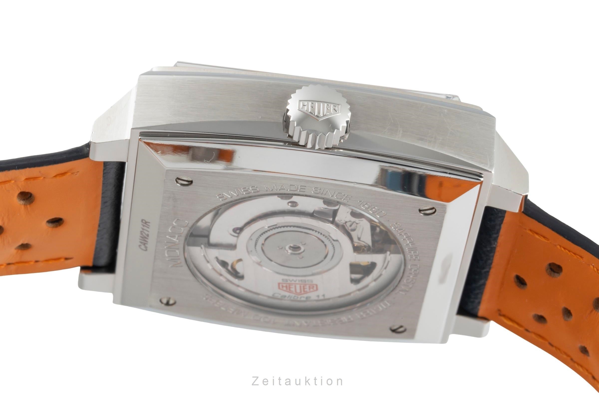 Tag Heuer Monaco chronograph steel automatic men's watch CAW211R LP: 7950EUR  [2505177]