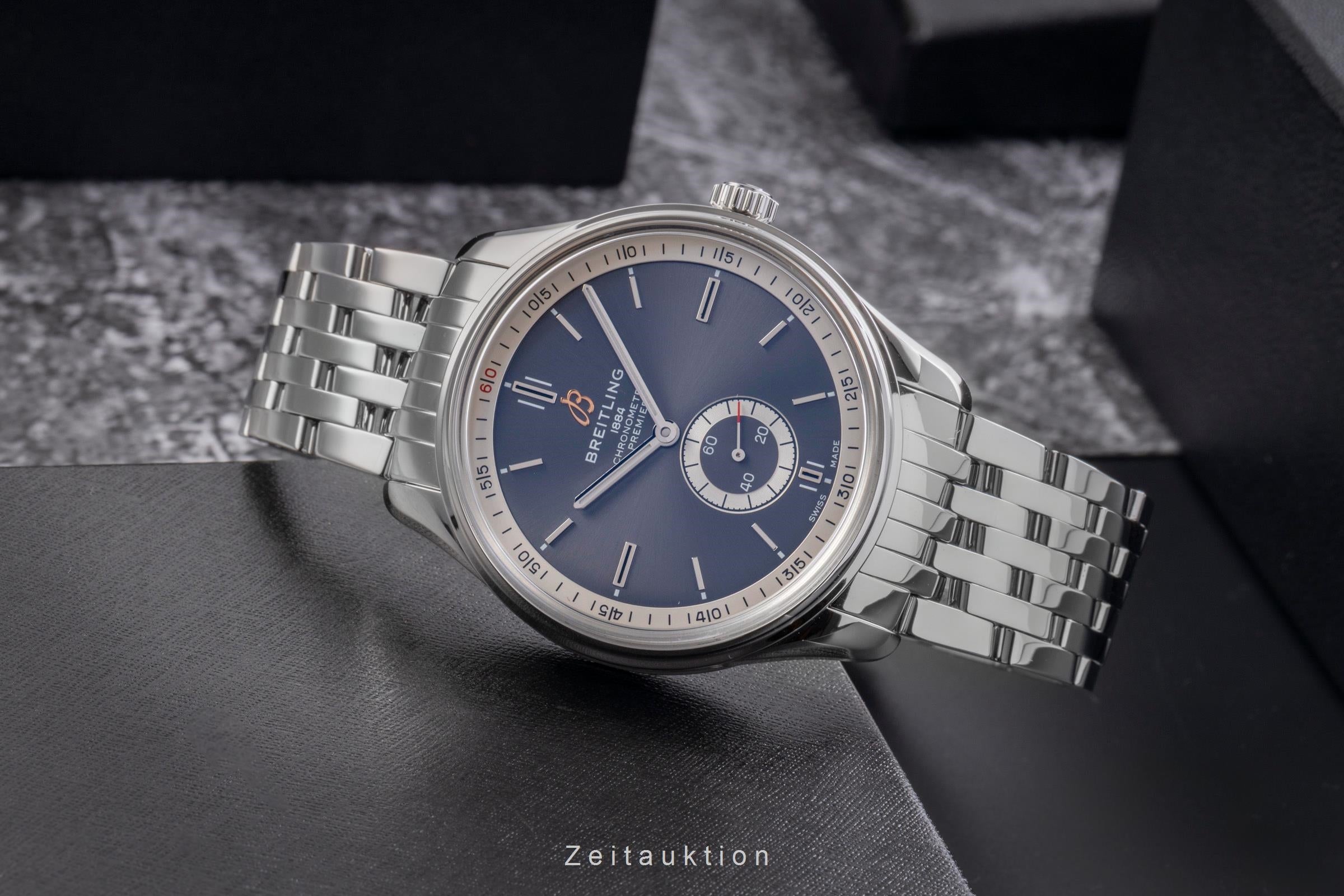 Breitling Premier steel automatic Kal. B37 Ref. A37340351B1A1