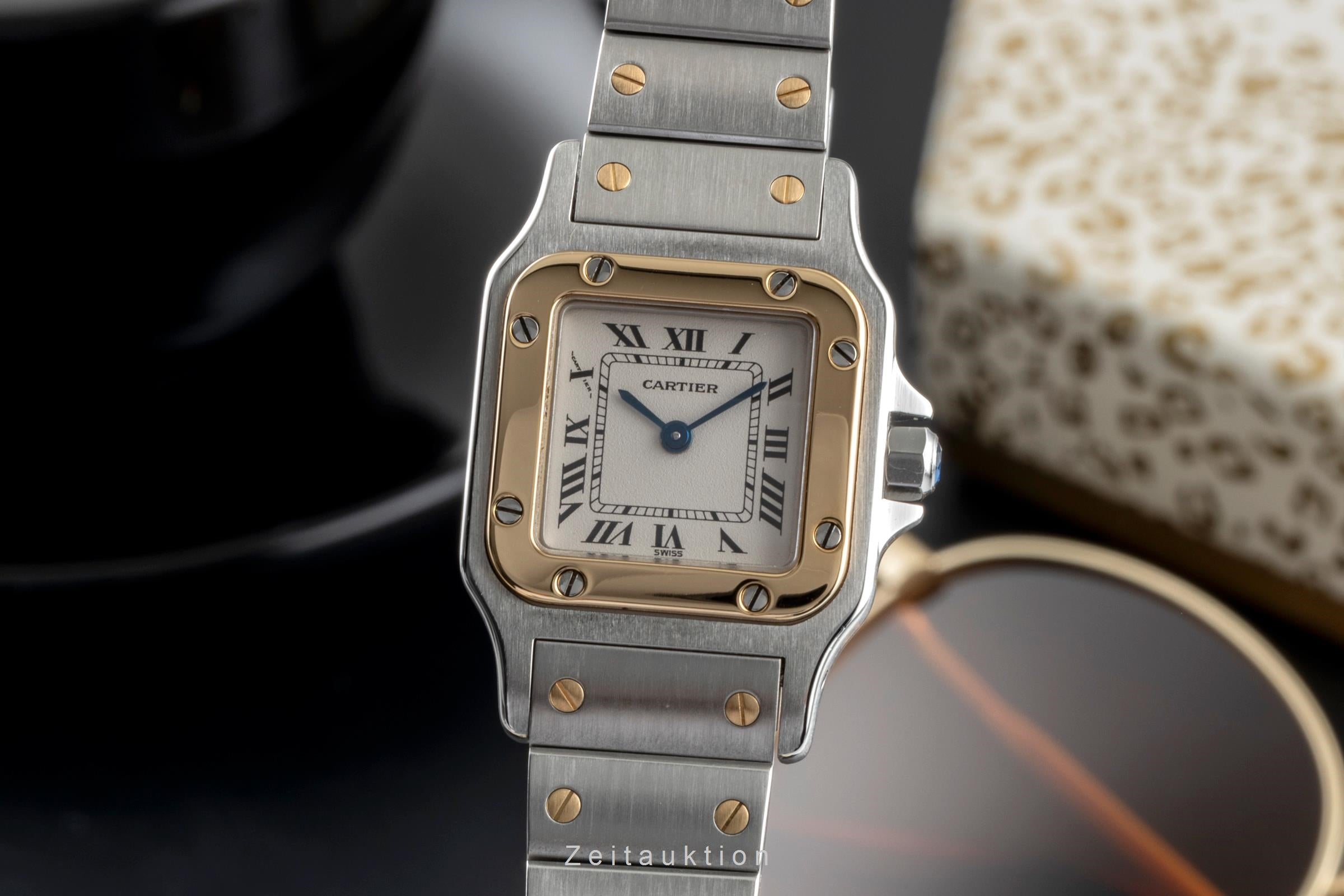 Cartier Santos steel / gold quartz women's watch W20012C4, 1567  [2505189]