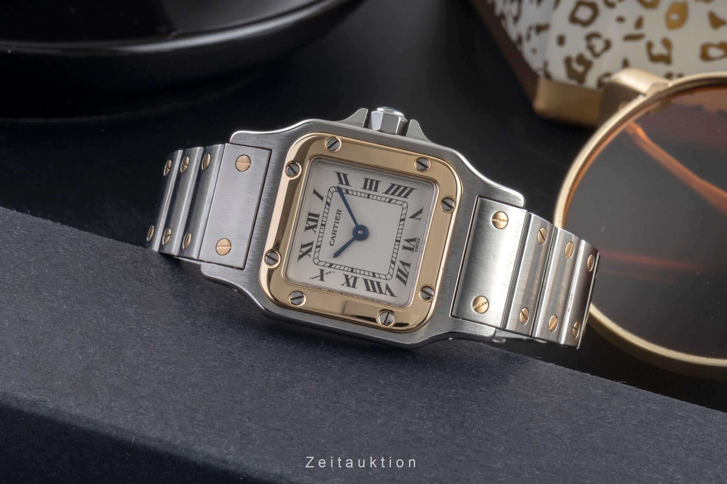 Cartier Santos steel / gold quartz women's watch W20012C4, 1567  [2505189]