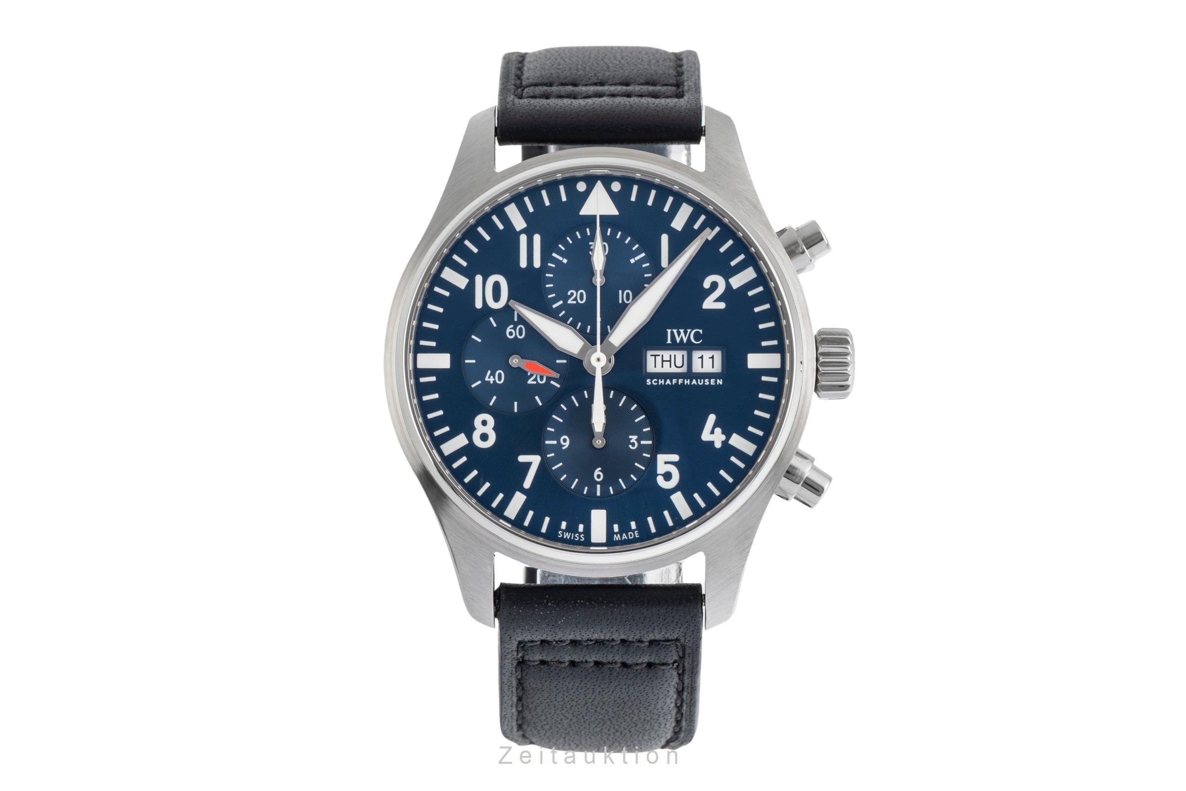 IWC Fliegerchronograph cronografo acciaio automatismo orologio da uomo IW377714 LP: 7800EUR  [2505194]