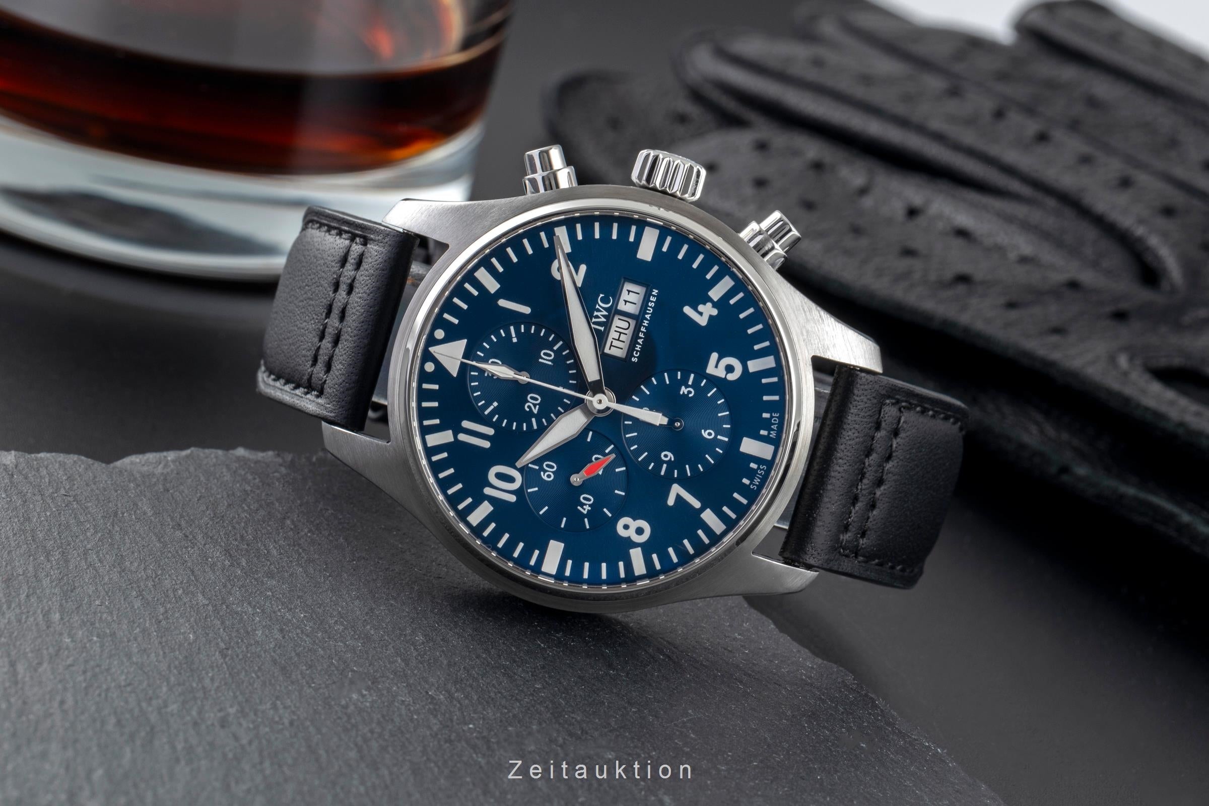 IWC Fliegerchronograph cronografo acciaio automatismo orologio da uomo IW377714 LP: 7800EUR  [2505194]