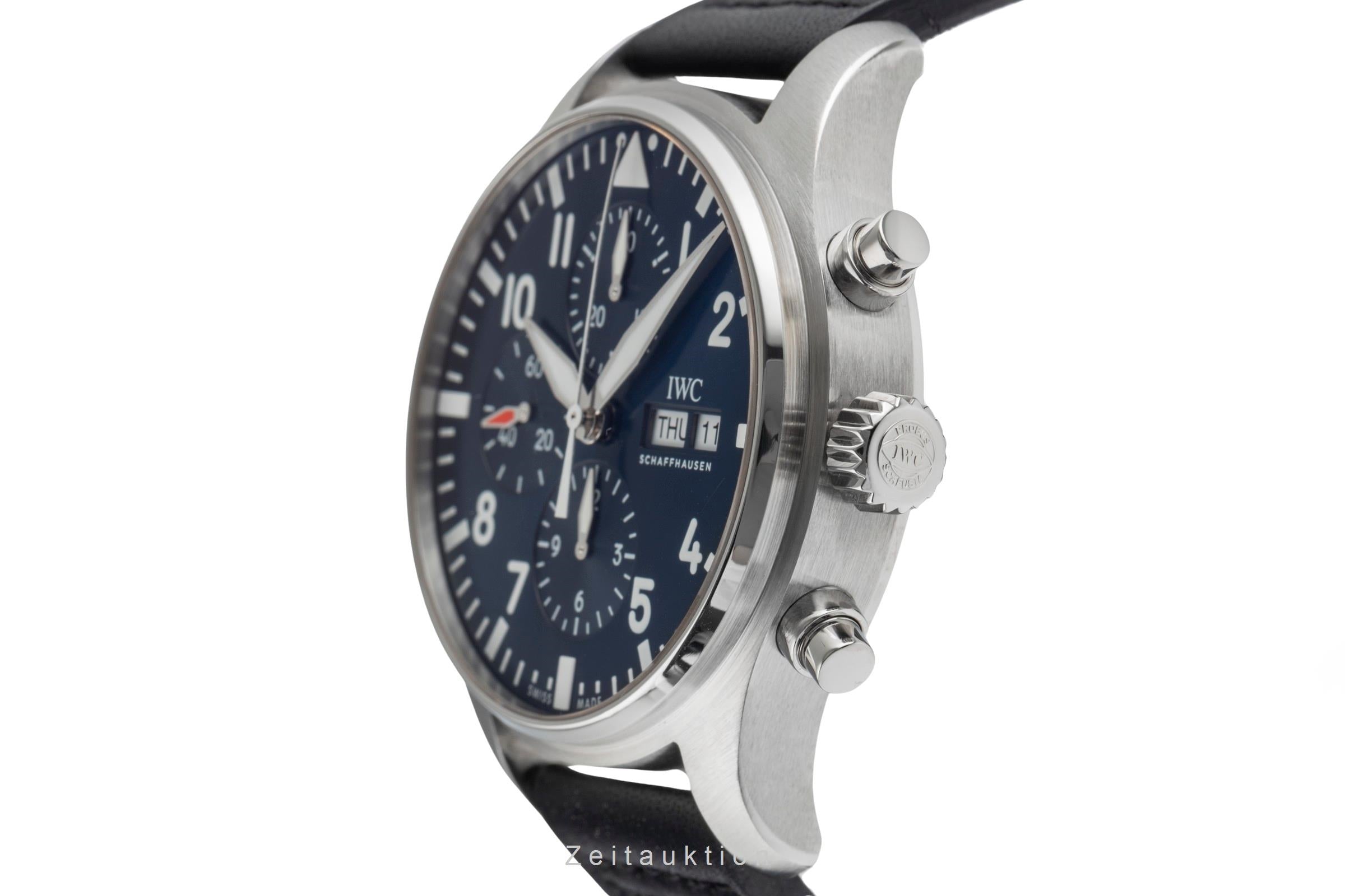 IWC Fliegerchronograph cronografo acciaio automatismo orologio da uomo IW377714 LP: 7800EUR  [2505194]