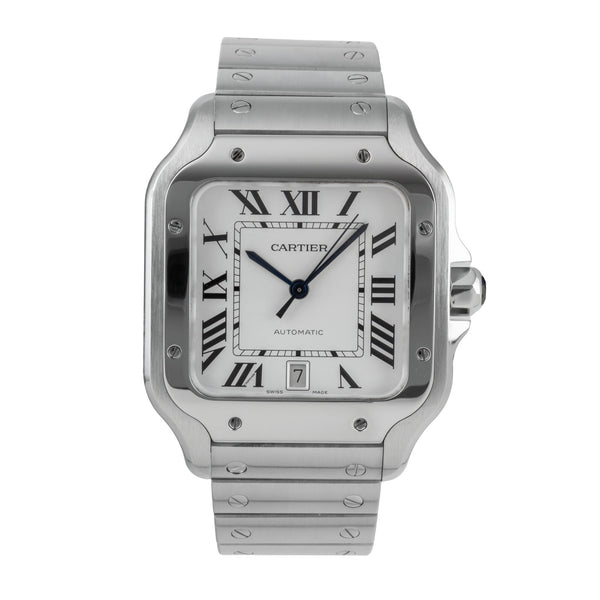 Cartier Santos steel automatic men's watch WSSA0009 LP: 8850EUR  [2505196]