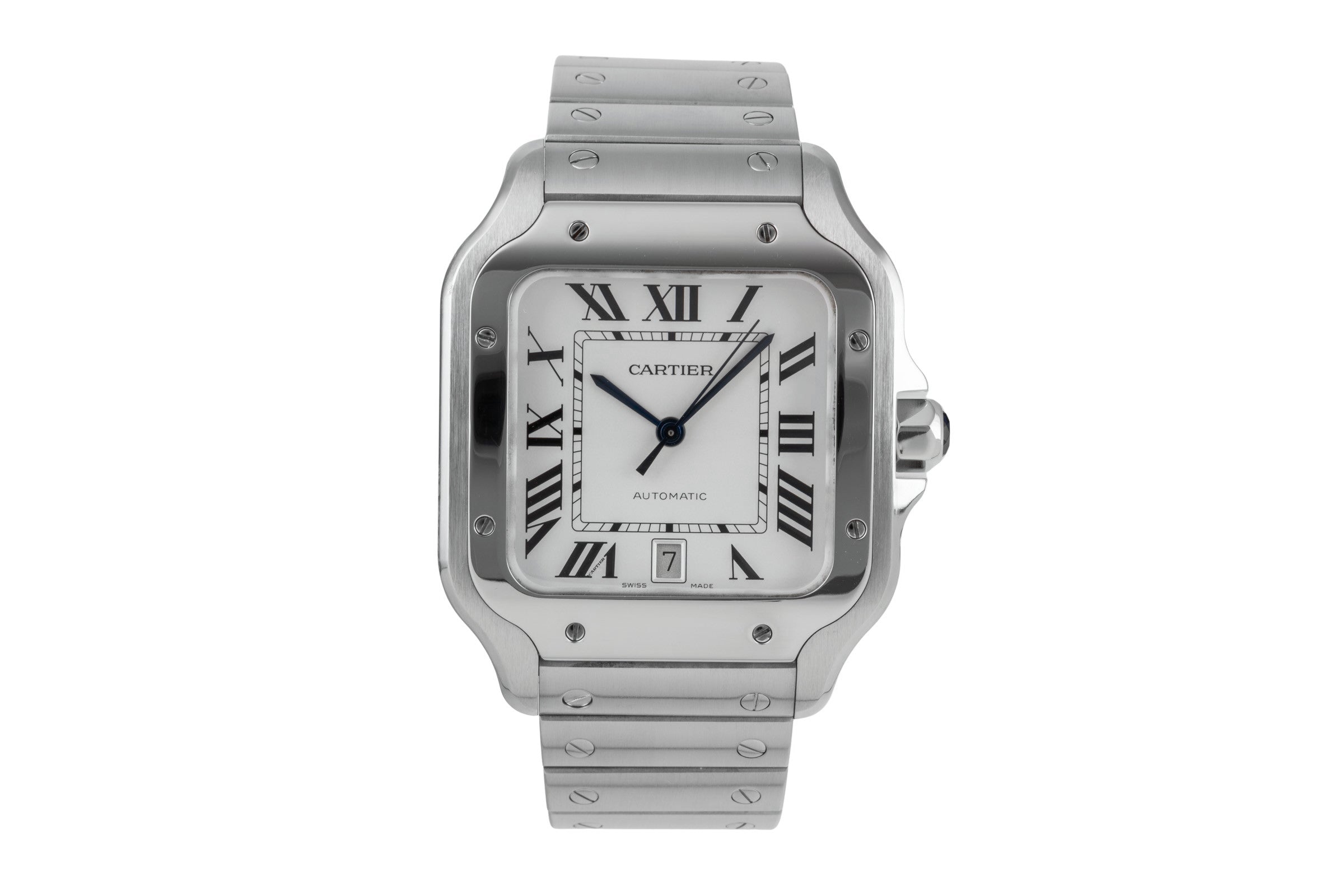 Cartier Santos de Cartier Stahl Automatik Herrenuhr Ref. WSSA0009 NP: 8850,- € [2505196]