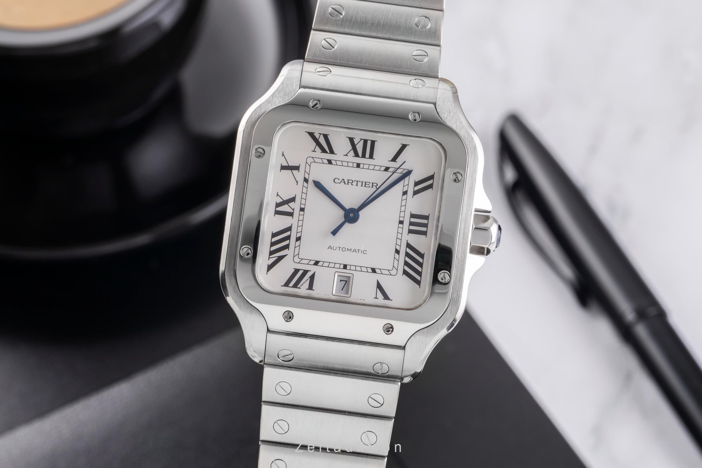 Cartier Santos de Cartier Stahl Automatik Herrenuhr Ref. WSSA0009 NP: 8850,- € [2505196]