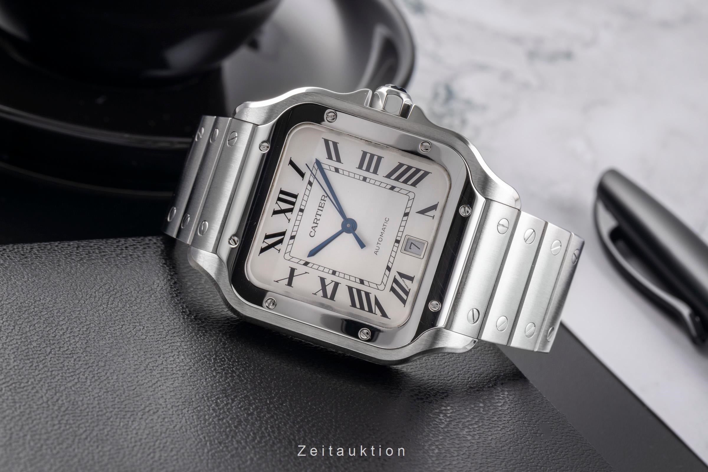 Cartier Santos steel automatic men's watch WSSA0009 LP: 8850EUR  [2505196]