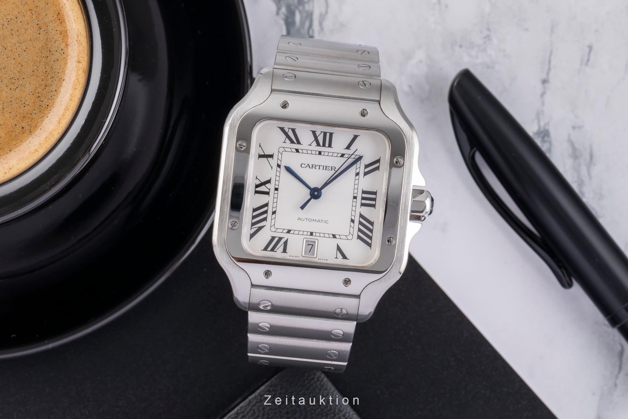 Cartier Santos steel automatic men's watch WSSA0009 LP: 8850EUR  [2505196]