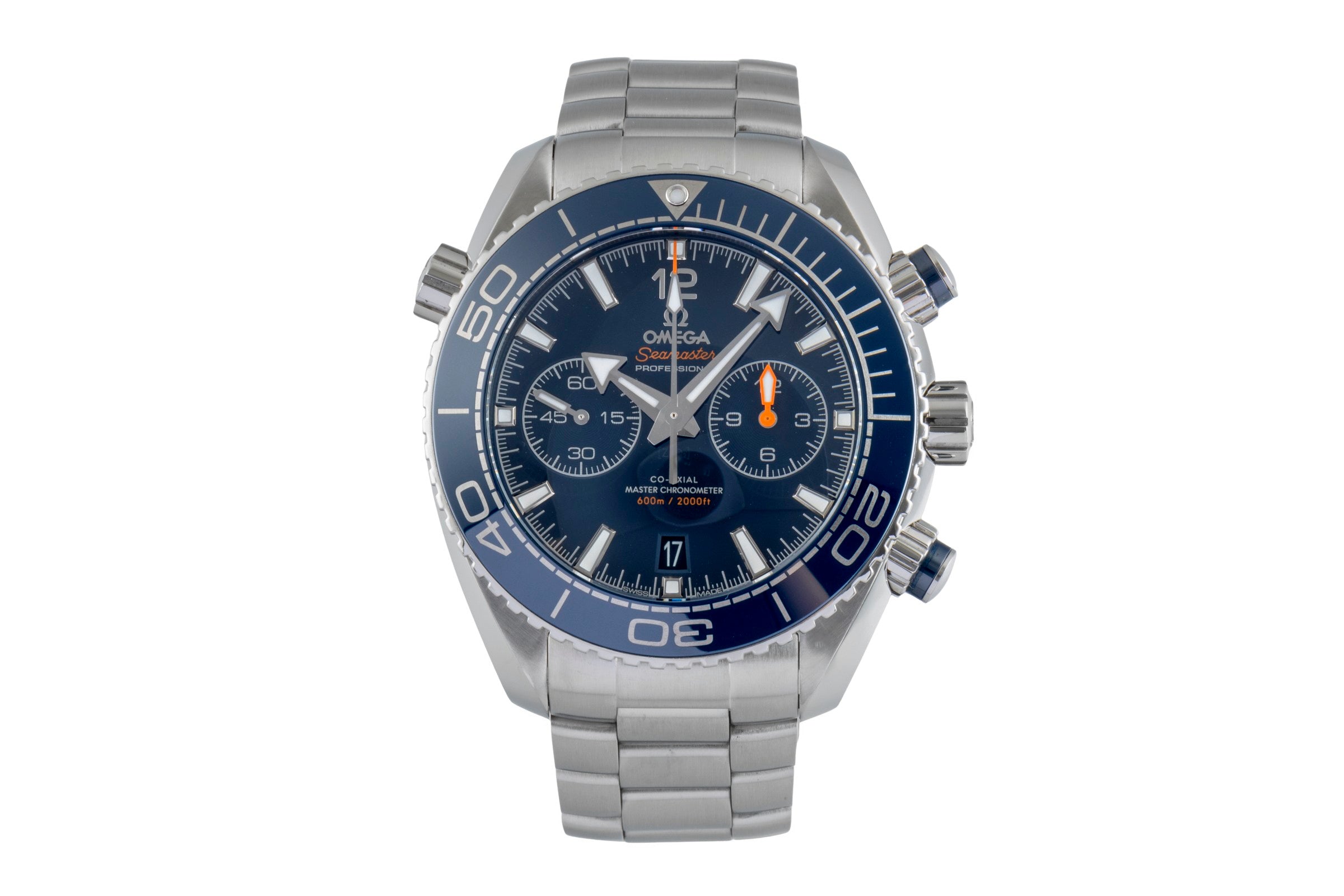 Omega Seamaster chronograph steel automatic men's watch 215.30.46.51.03.001 LP: 9900EUR  [2505197]