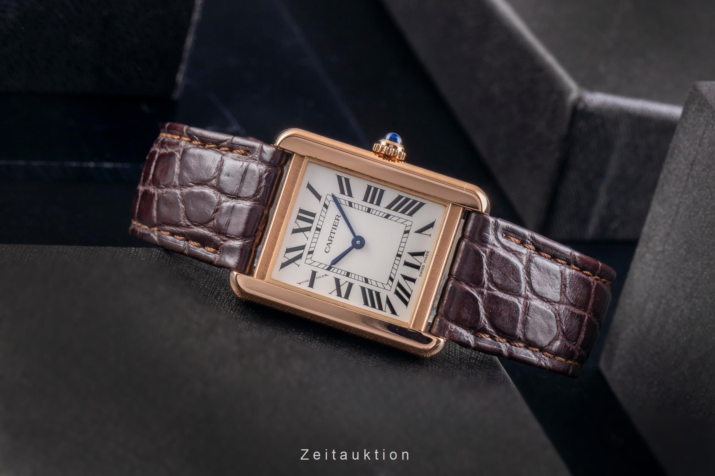 Cartier Tank oro rosado de 18 quilates cuarzo unisex W5200024  [2505200]
