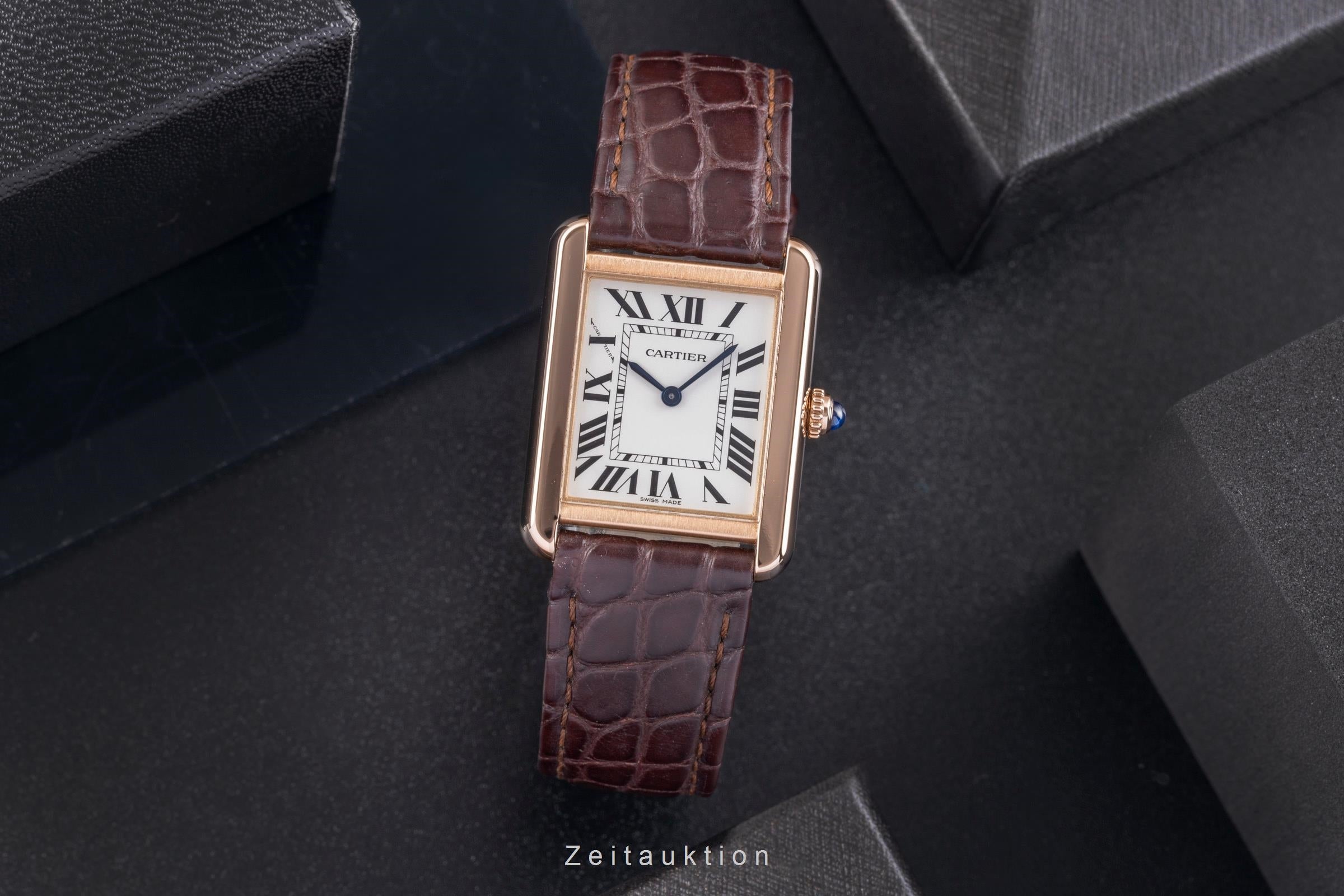 Cartier Tank oro rosado de 18 quilates cuarzo unisex W5200024  [2505200]