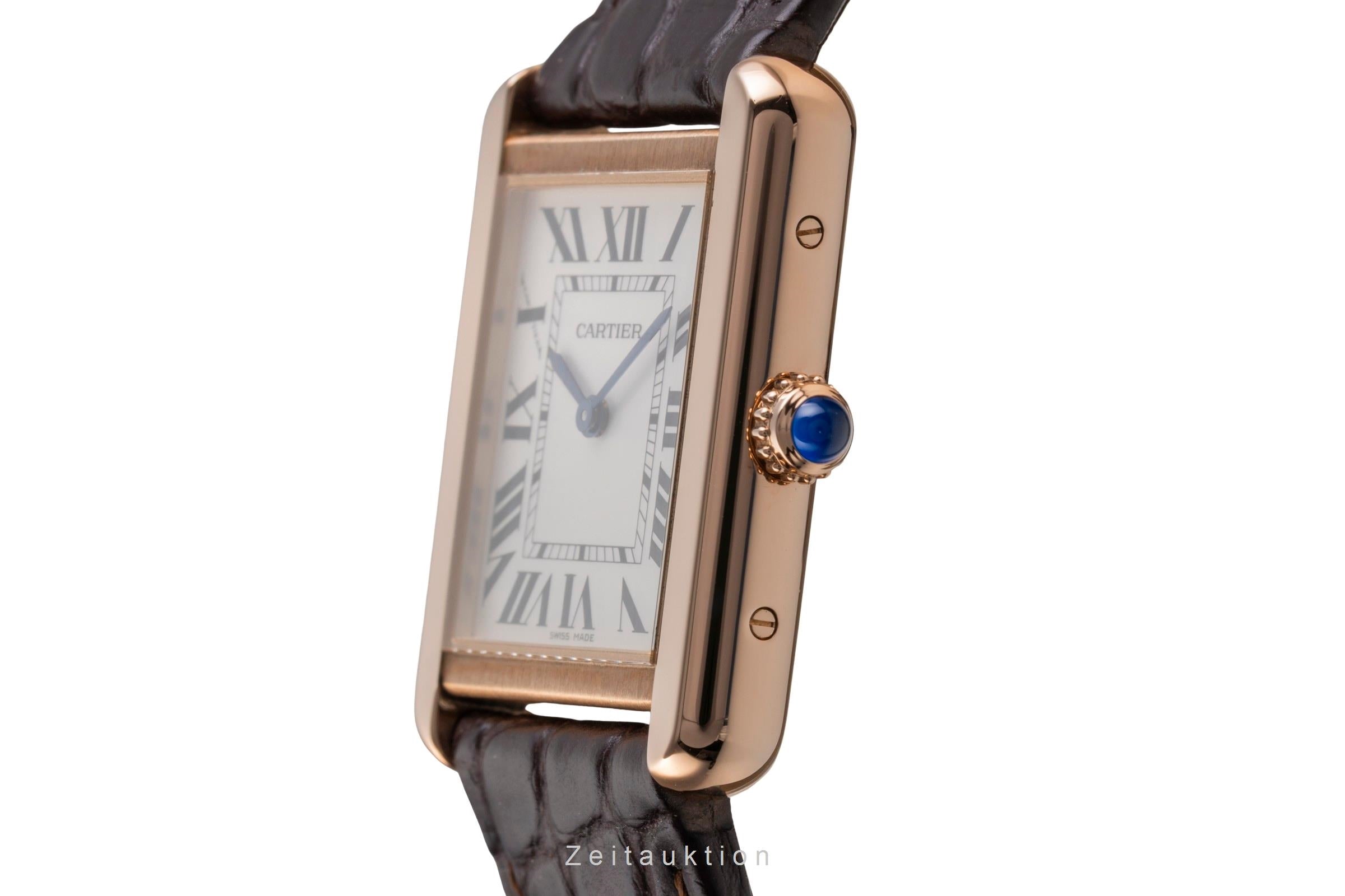 Cartier Tank oro rosado de 18 quilates cuarzo unisex W5200024  [2505200]
