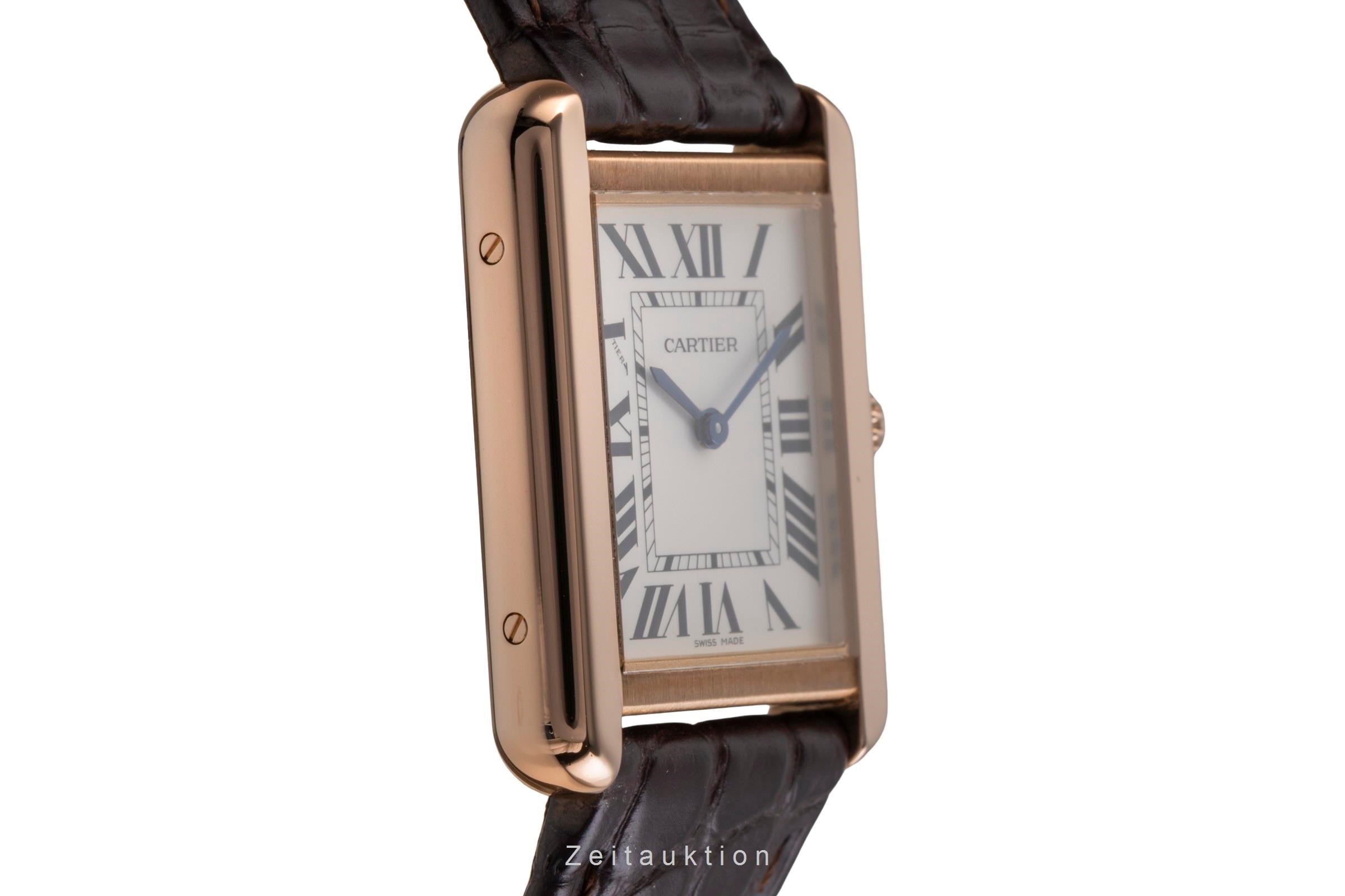 Cartier Tank oro rosado de 18 quilates cuarzo unisex W5200024  [2505200]