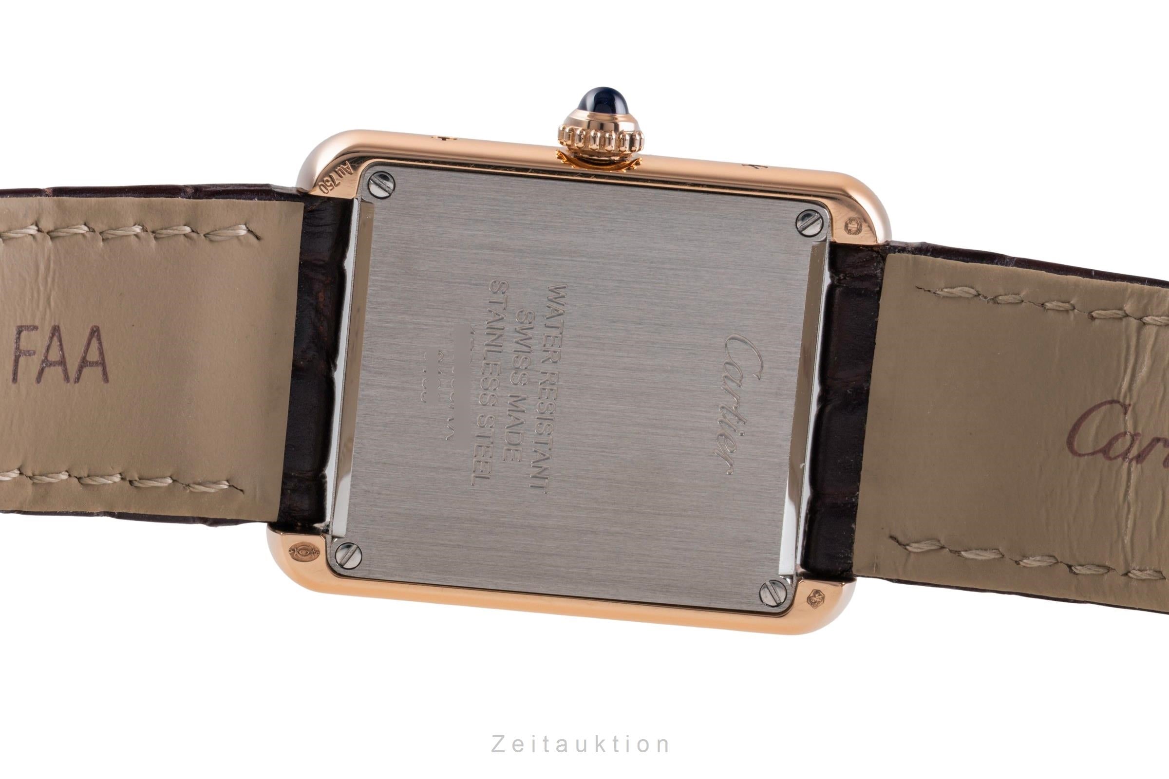 Cartier Tank oro rosado de 18 quilates cuarzo unisex W5200024  [2505200]