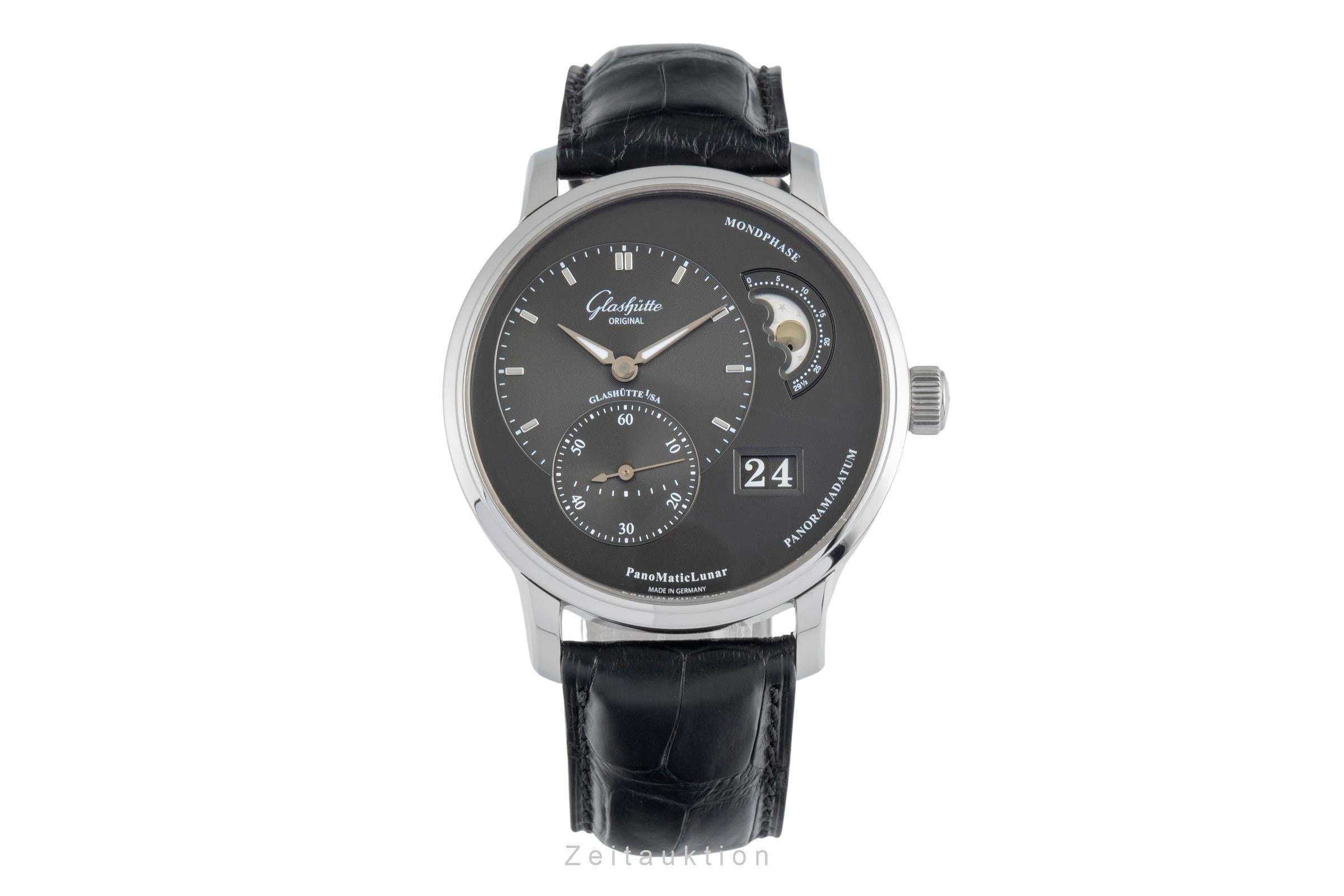 Glashütte Original PanoMaticLunar Edelstahl Ref. 1-90-02-43-32-05 NP: 11400,- € [2505204]