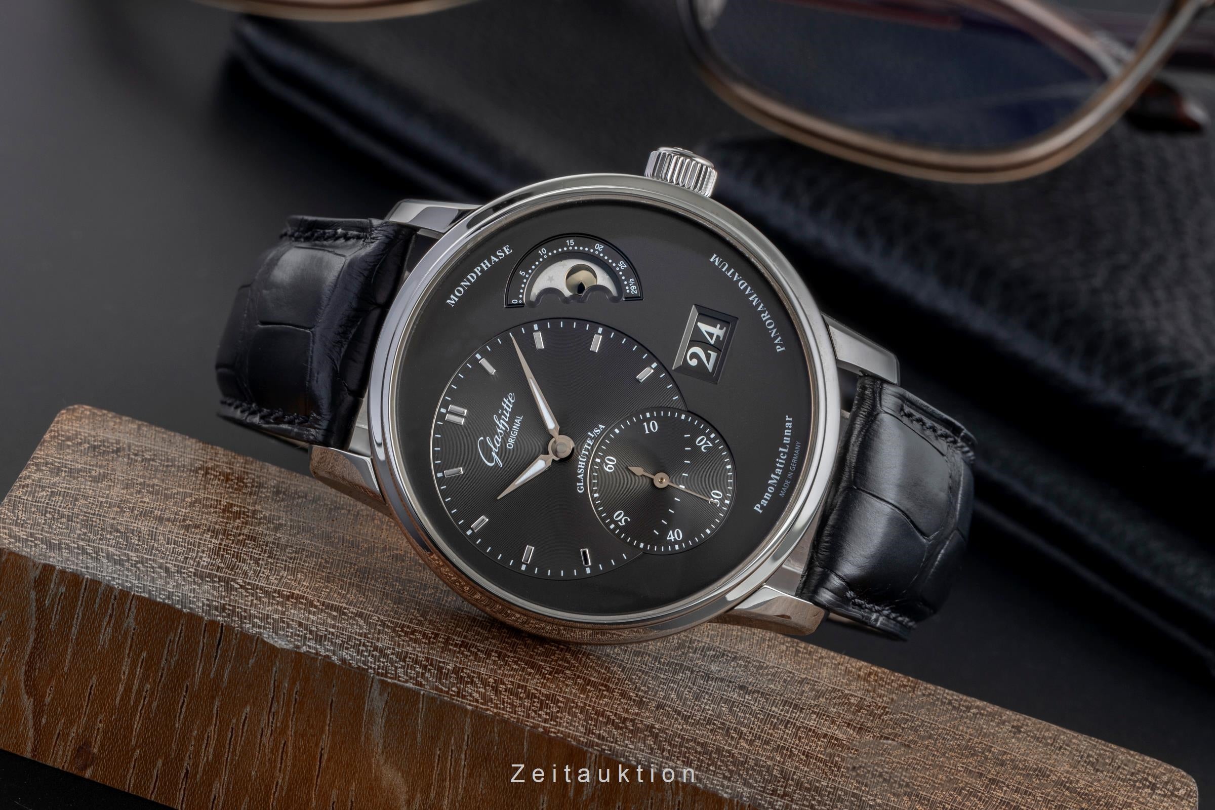 Glashütte Original PanoMaticLunar Edelstahl Ref. 1-90-02-43-32-05 NP: 11400,- € [2505204]