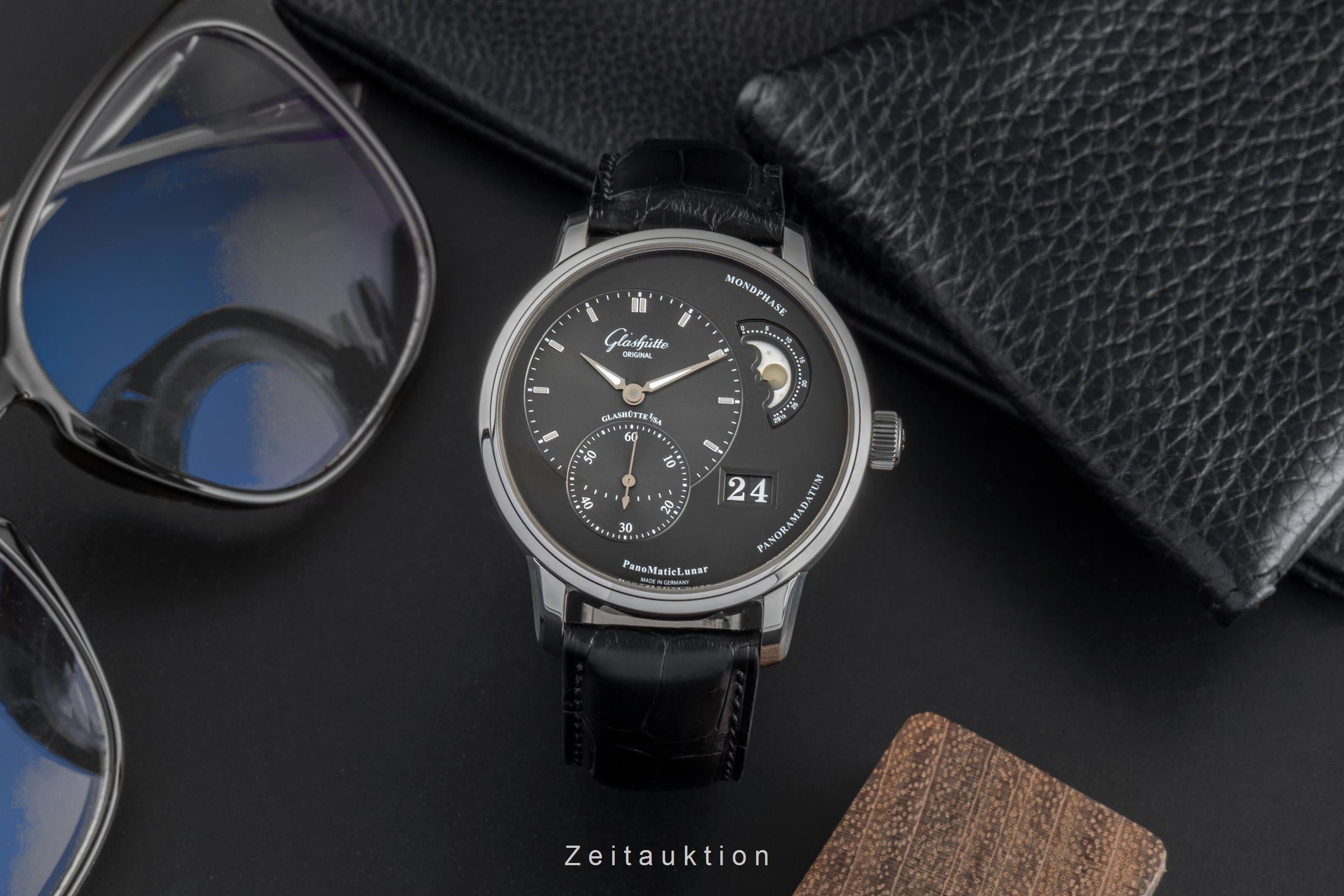 Glashütte Original PanoMaticLunar Edelstahl Ref. 1-90-02-43-32-05 NP: 11400,- € [2505204]
