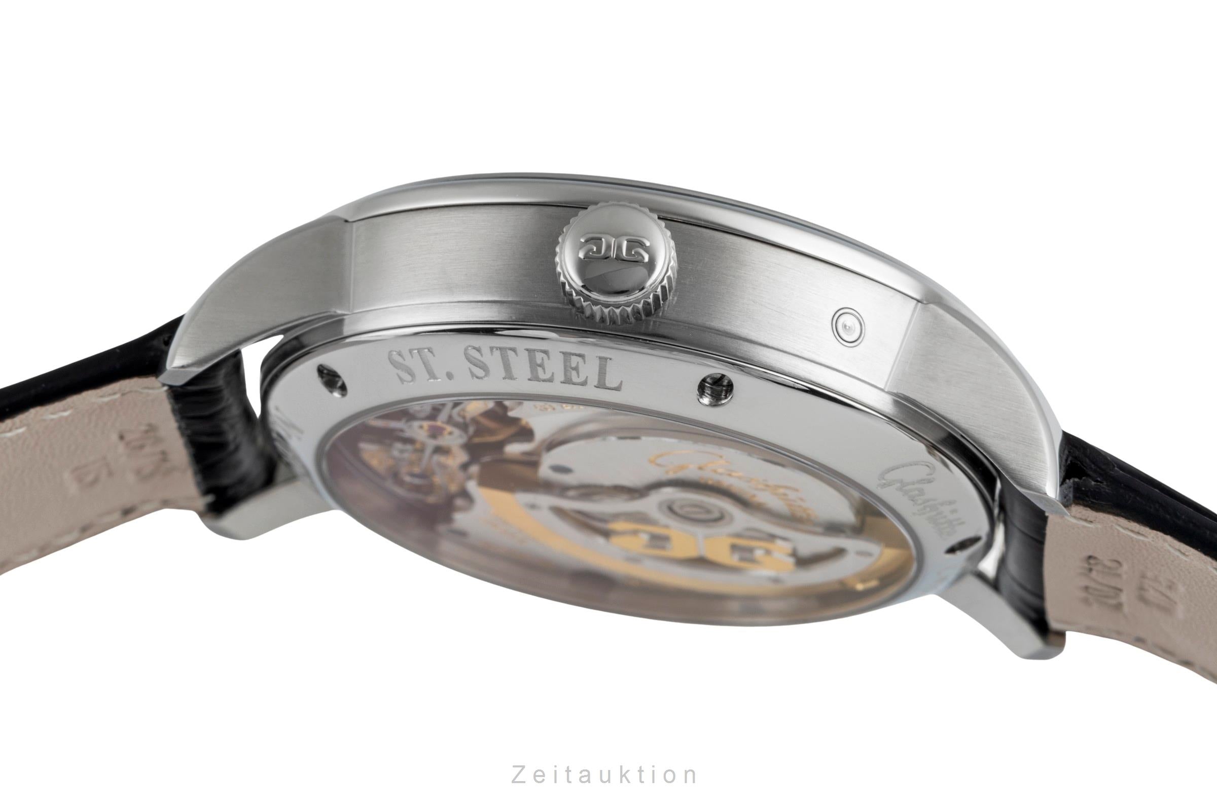 Glashütte Original PanoMaticLunar Edelstahl Ref. 1-90-02-43-32-05 NP: 11400,- € [2505204]