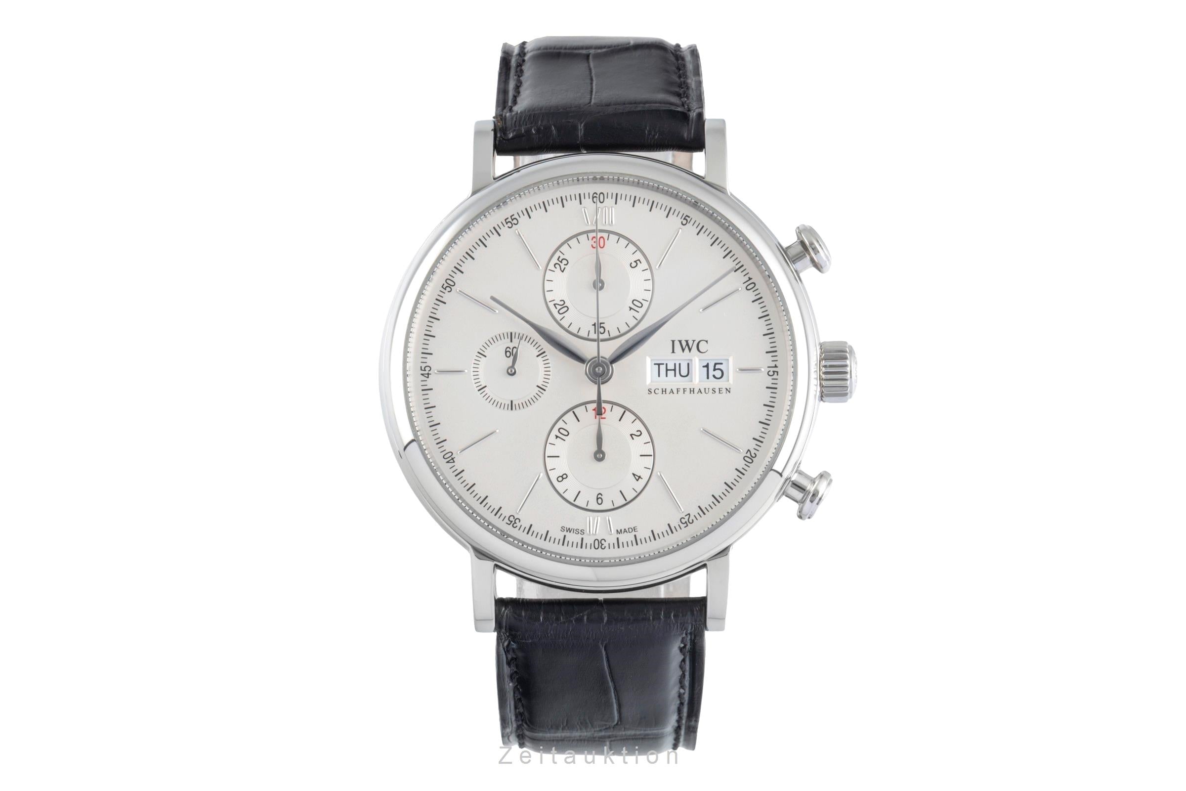 IWC Portofino chronograph steel automatic men's watch IW391001 LP: 7100EUR  [2505208]