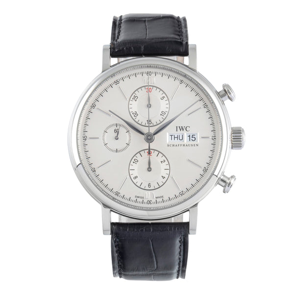 IWC Portofino chronograph steel automatic men's watch IW391001 LP: 7100EUR  [2505208]