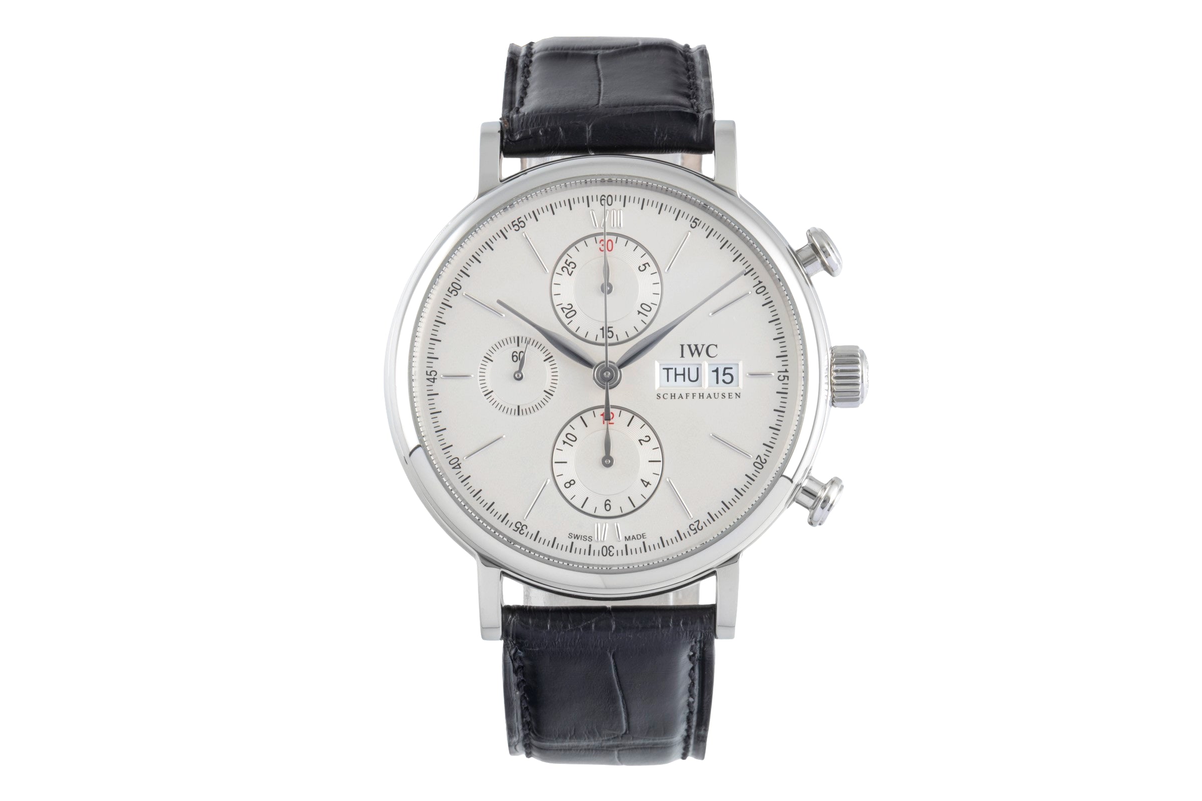 IWC Portofino cronografo acciaio automatismo orologio da uomo IW391001 LP: 7100EUR  [2505208]