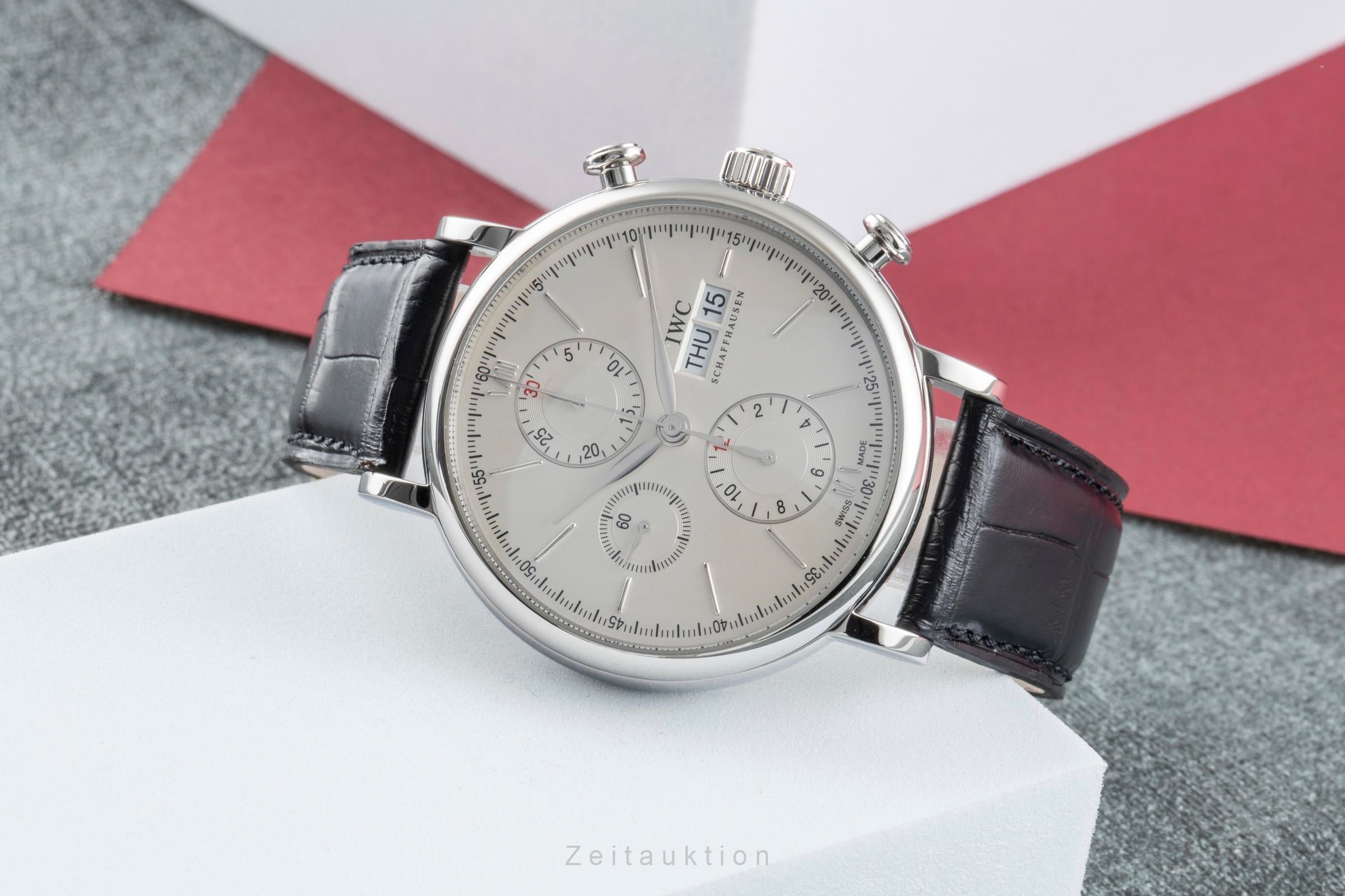 IWC Portofino chronograph steel automatic men's watch IW391001 LP: 7100EUR  [2505208]